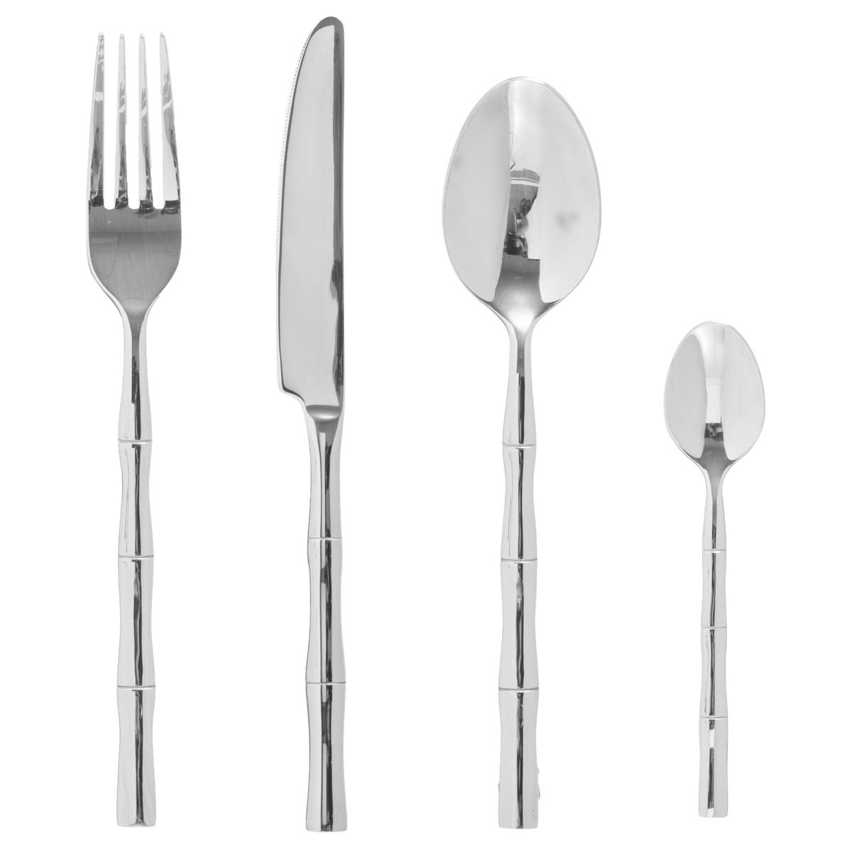 24-piece cutlery set "Bamboo" Silver