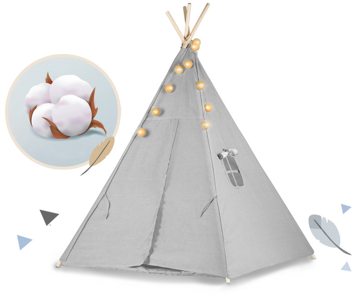 Tipi namiot dla dzieci teepee girlanda stabilizator Nukido