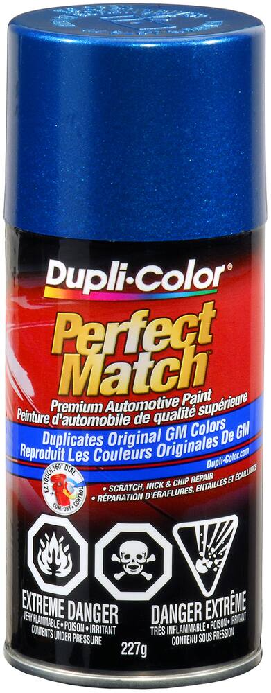 Dupli-Color Perfect Match Premium Acrylic Lacquer Automotive Aerosol Spray Paint, Bright Blue Metallic (23 WA8751), 227-g