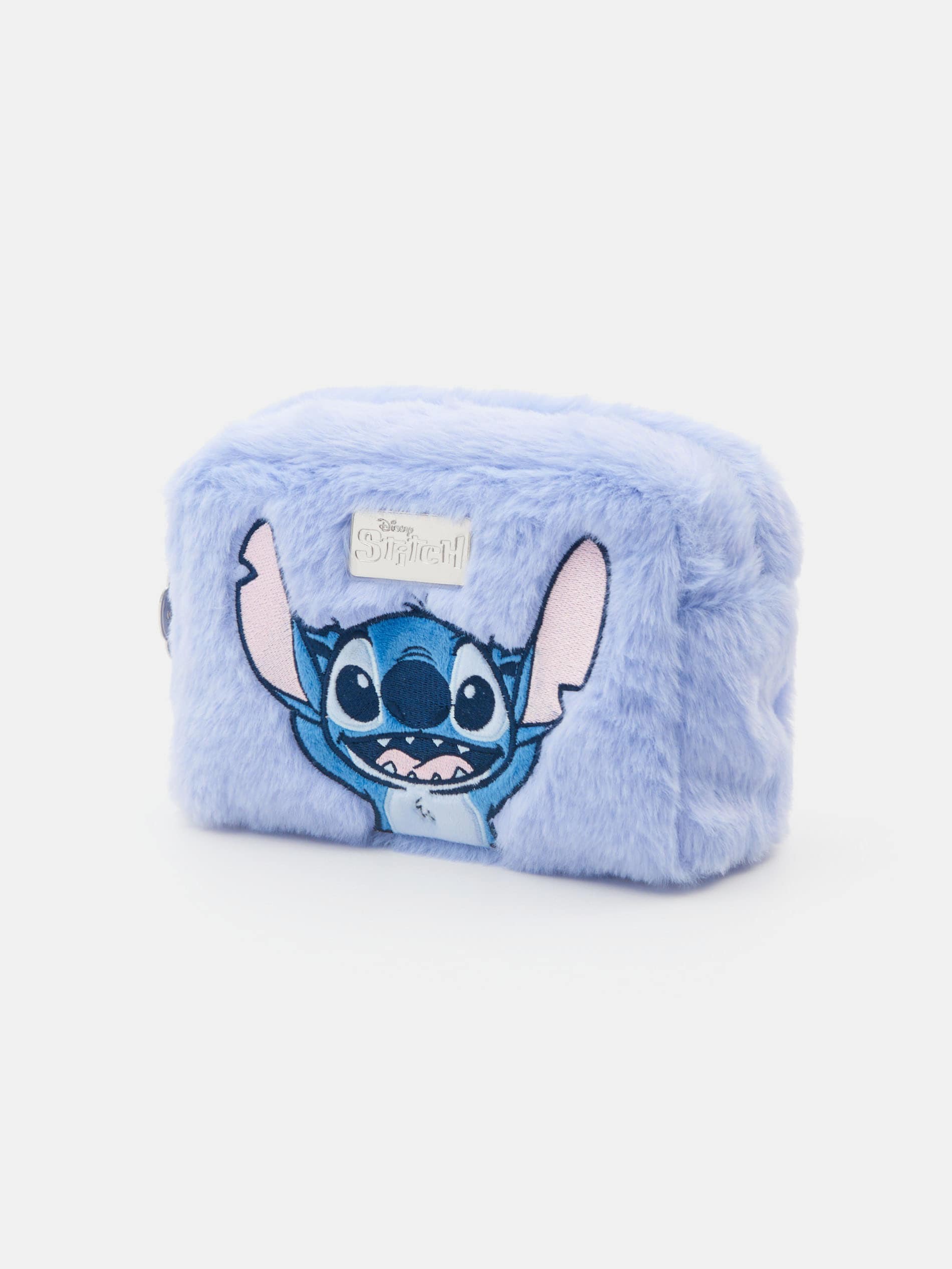 Kosmetyczka z imitacji futra na zamek Stitch