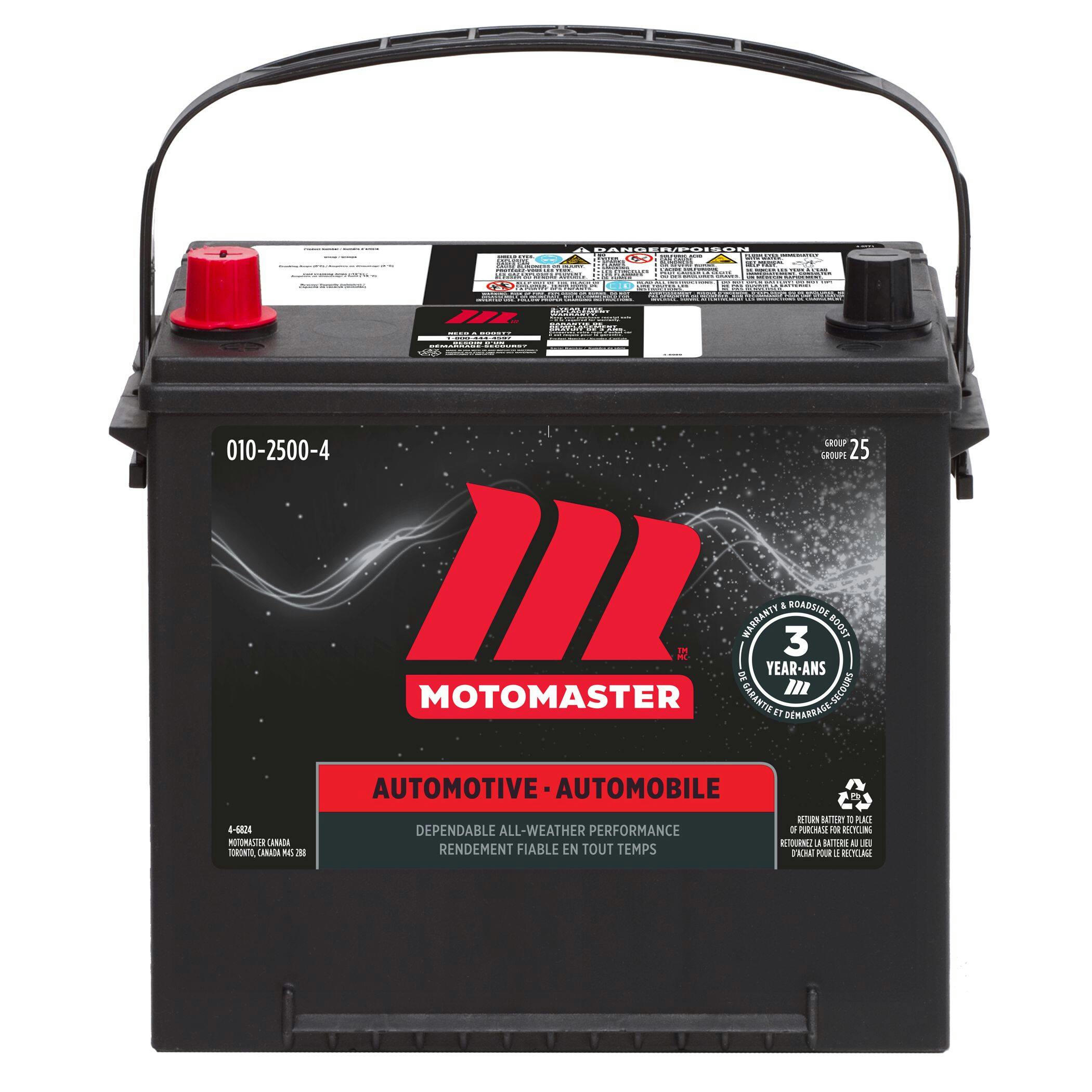 MOTOMASTER Group Size 25 Battery, 550 CCA
