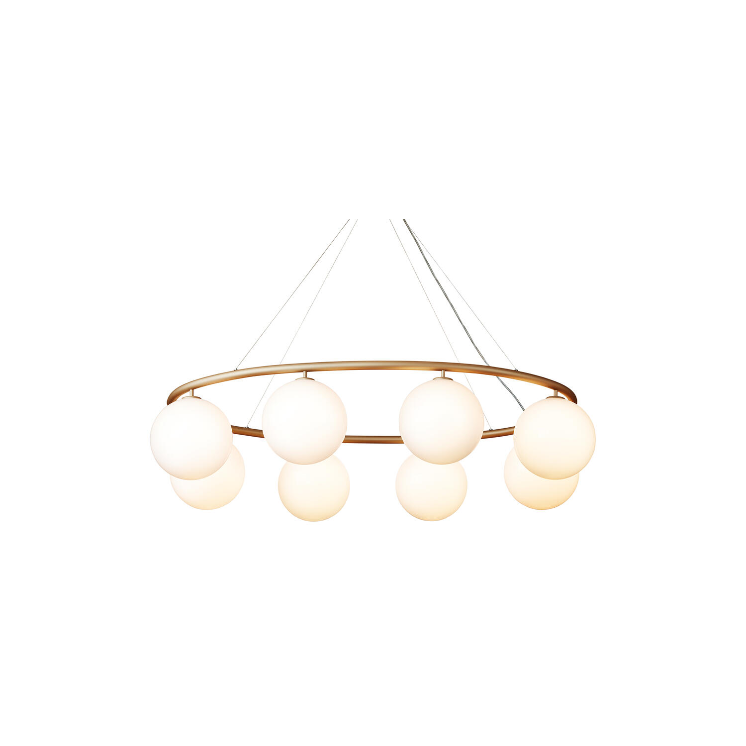 Miira 8 Oval, brass/opal