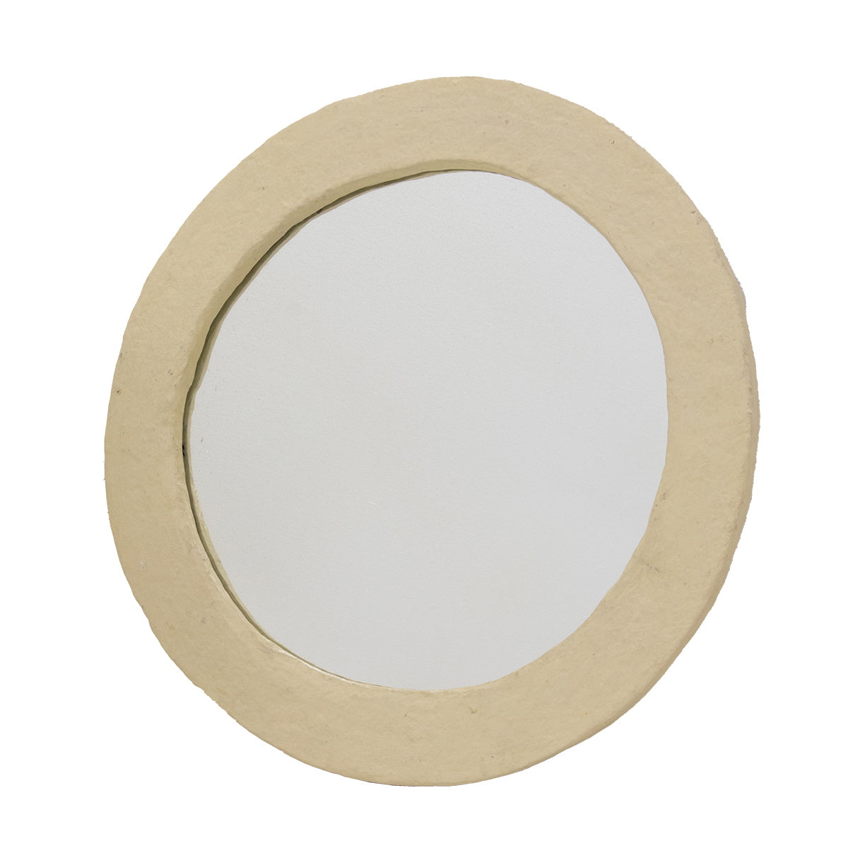 Giga Meubel Spiegel Paige - Rond - Naturel - 110cm