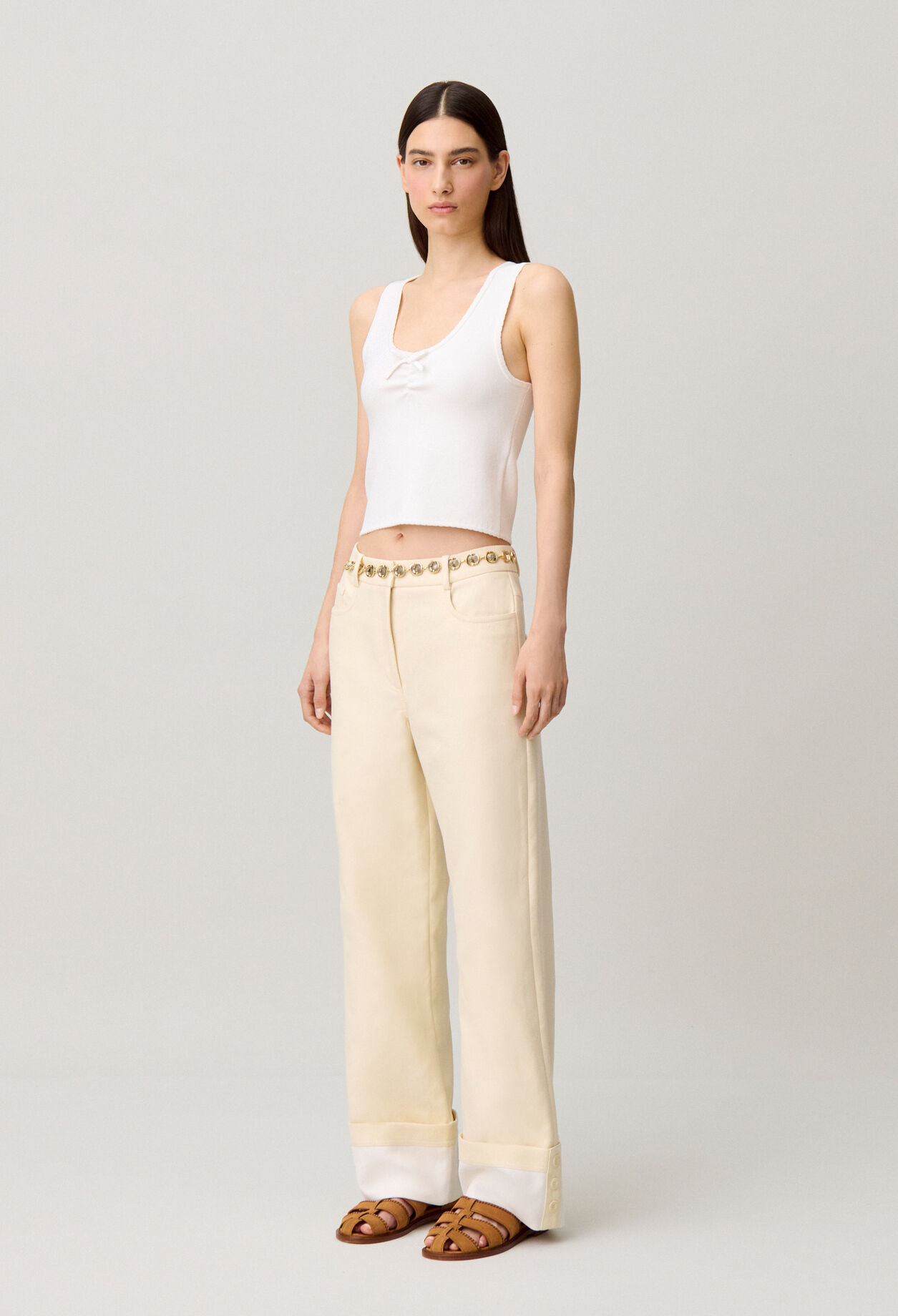 Top maille col rond