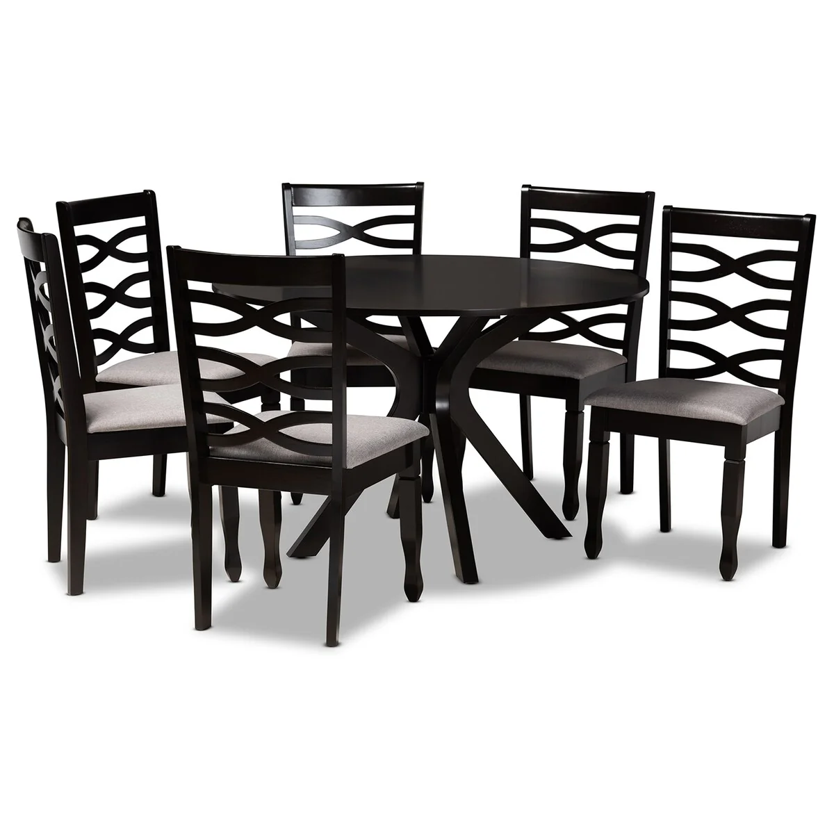 Mila Modern and Contemporary 7-Piece Dining Set