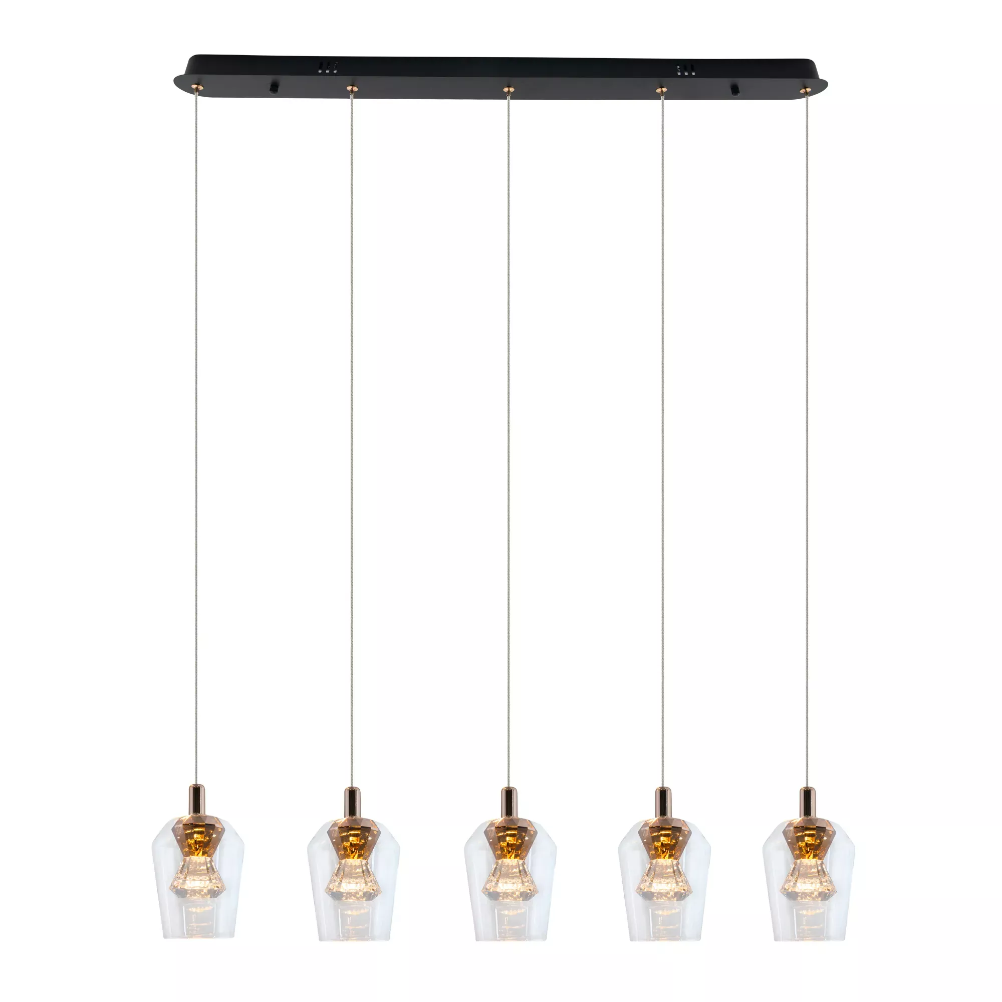 Lampa Wisząca Tasa 5xLED czarna PL0143-5