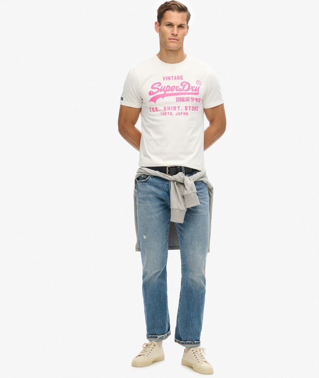 Neon Vintage Logo Graphic T-Shirt