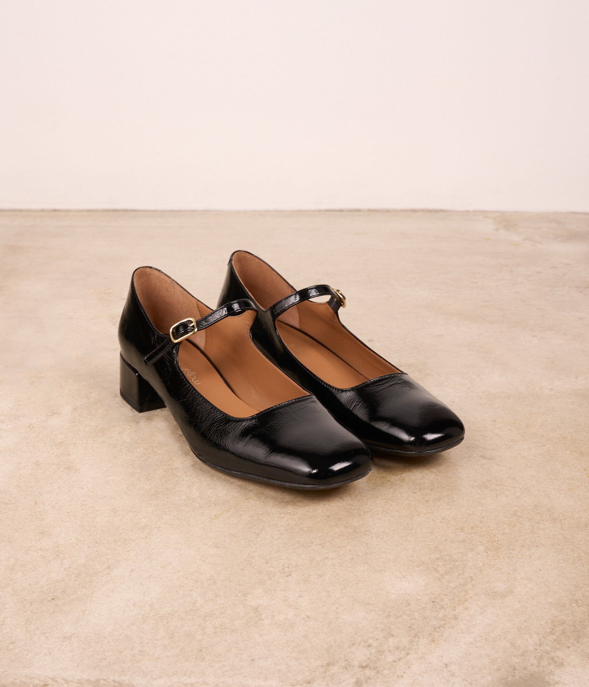 Babies vernies noires Brenda