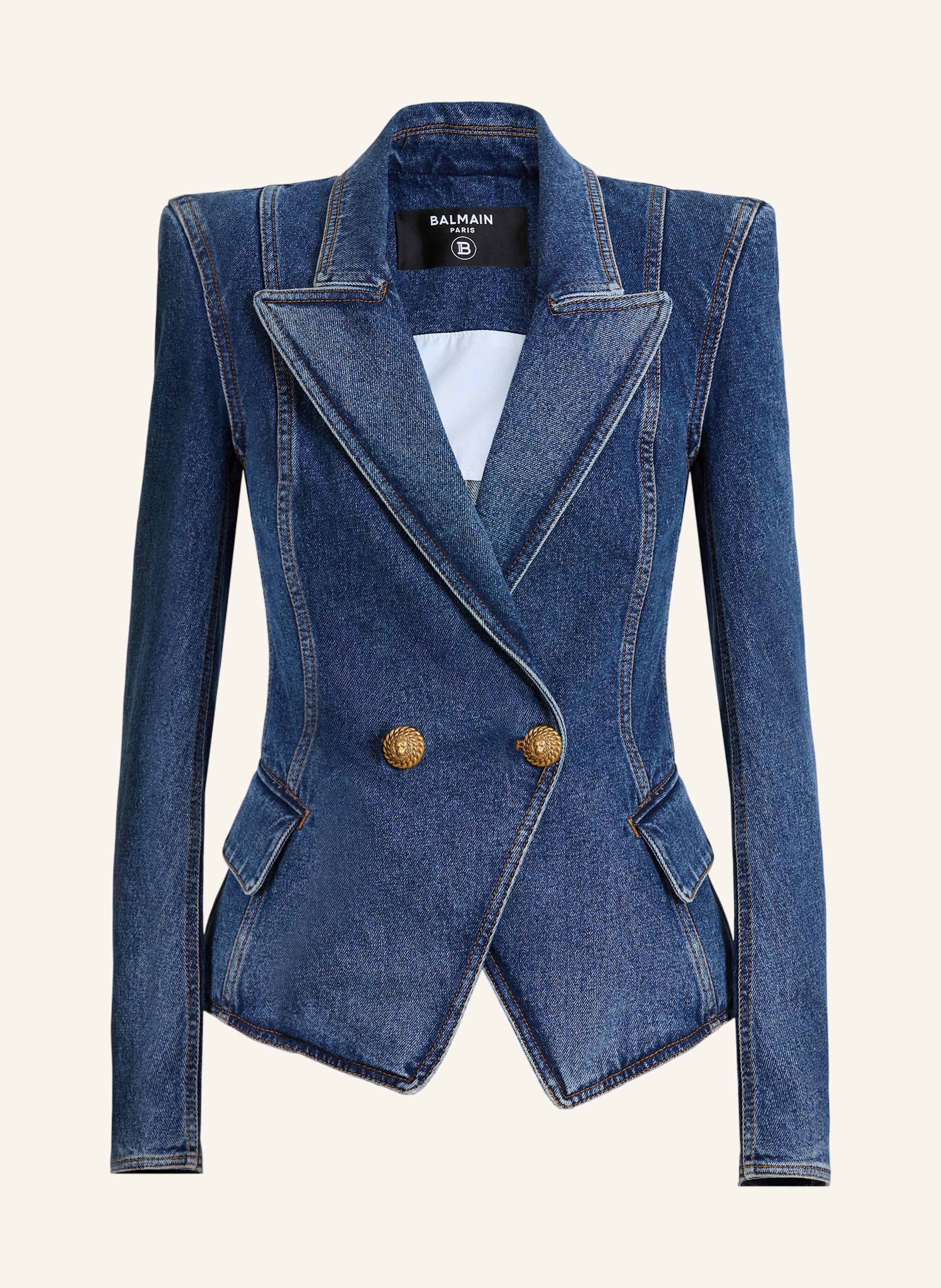 BALMAIN Jeansjacke mit zwei Knöpfen