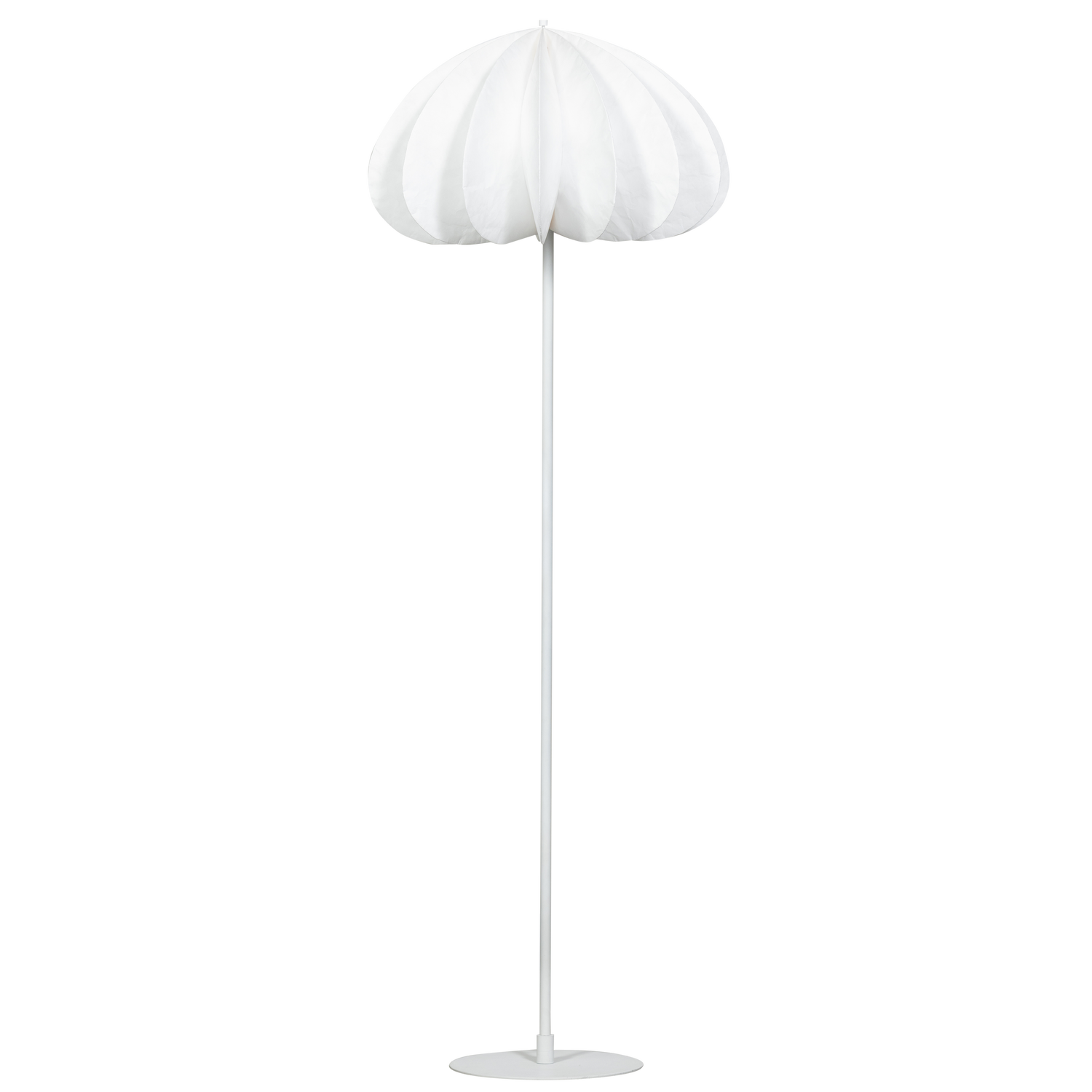 WOOOD vloerlamp Dalia - Papier - Wit - 150xØ50 cm