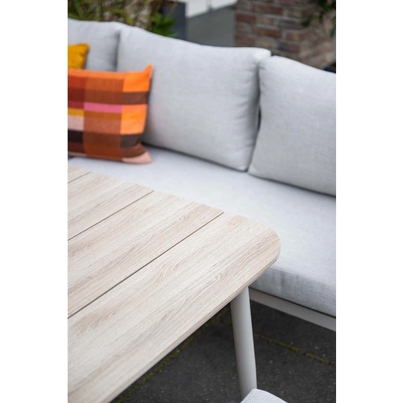 Dining-Tisch »Magriet«, BxHxT: 90 x 69 x 160 cm, Aluminium/Vironwood, taupe