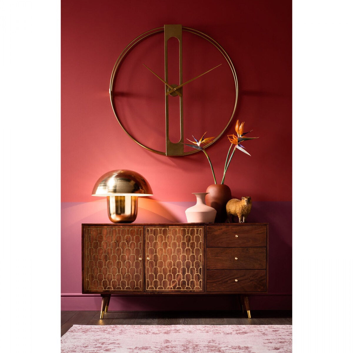 Kare Design Muskat Dressoir 2-Deurs 3-Laden - Mangohout