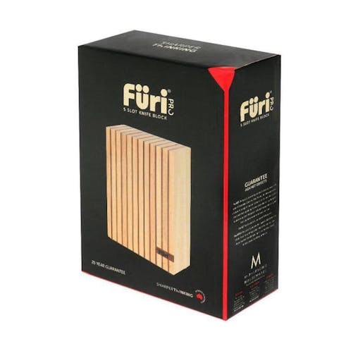 Furi Pro 5 Piece Wood Knife Block