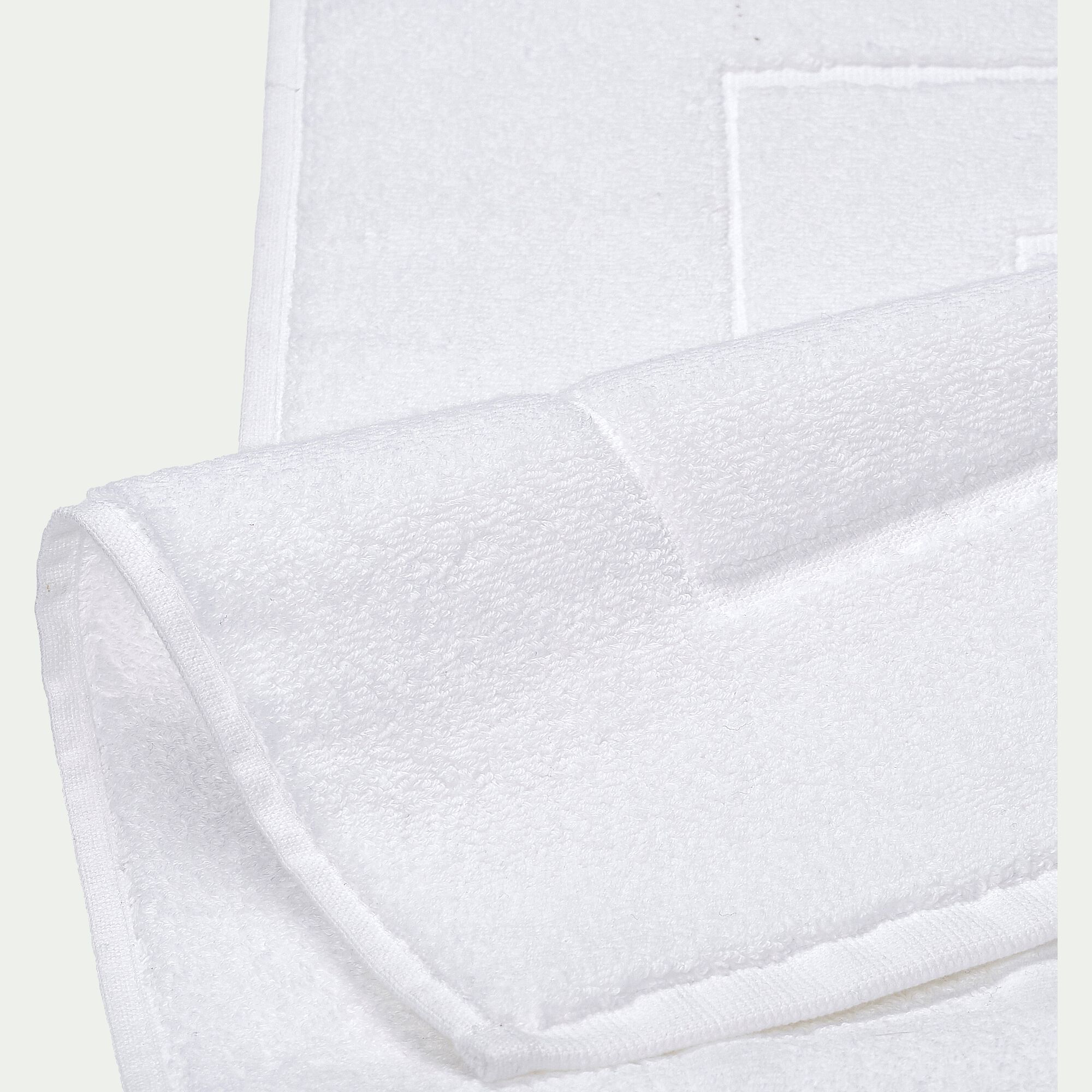 AZUR - Tapis de bain en coton - blanc 60x110cm