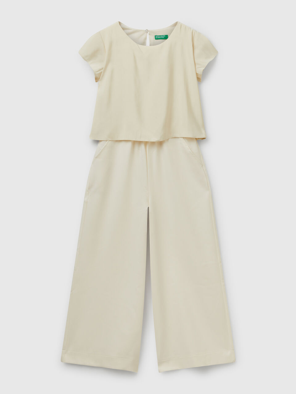 Flowy short sleeve jumpsuit