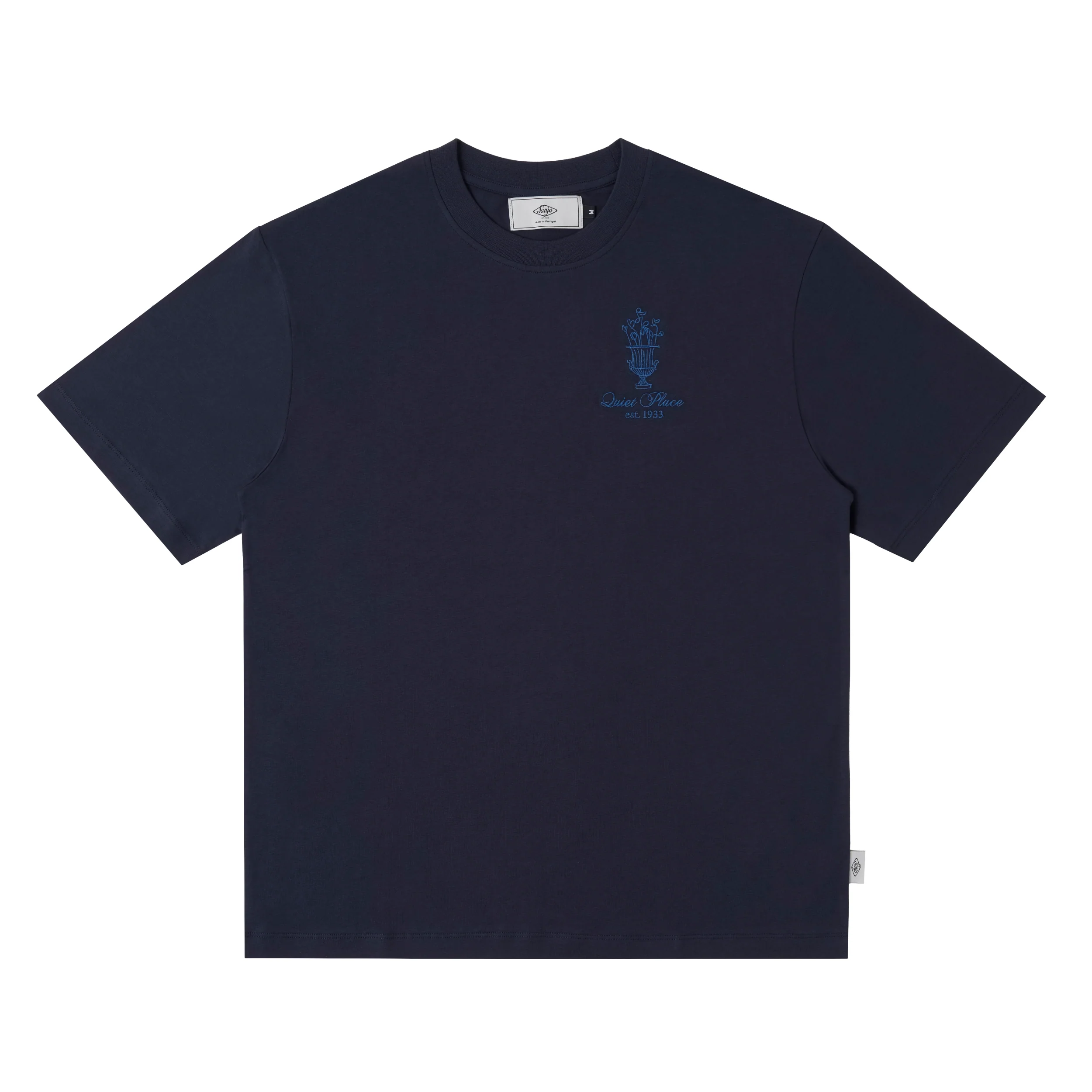 Sanjo Quiet Place T-shirt // Navy
