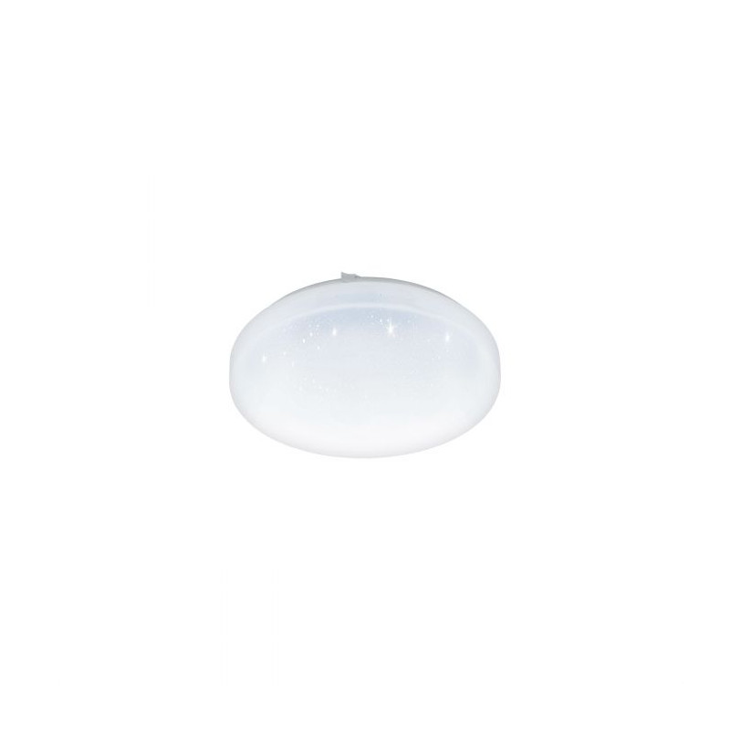 Plafonnier LED Frania-S blanc cristallin 1350 lm Ø 28 cm 11,5 W EGLO