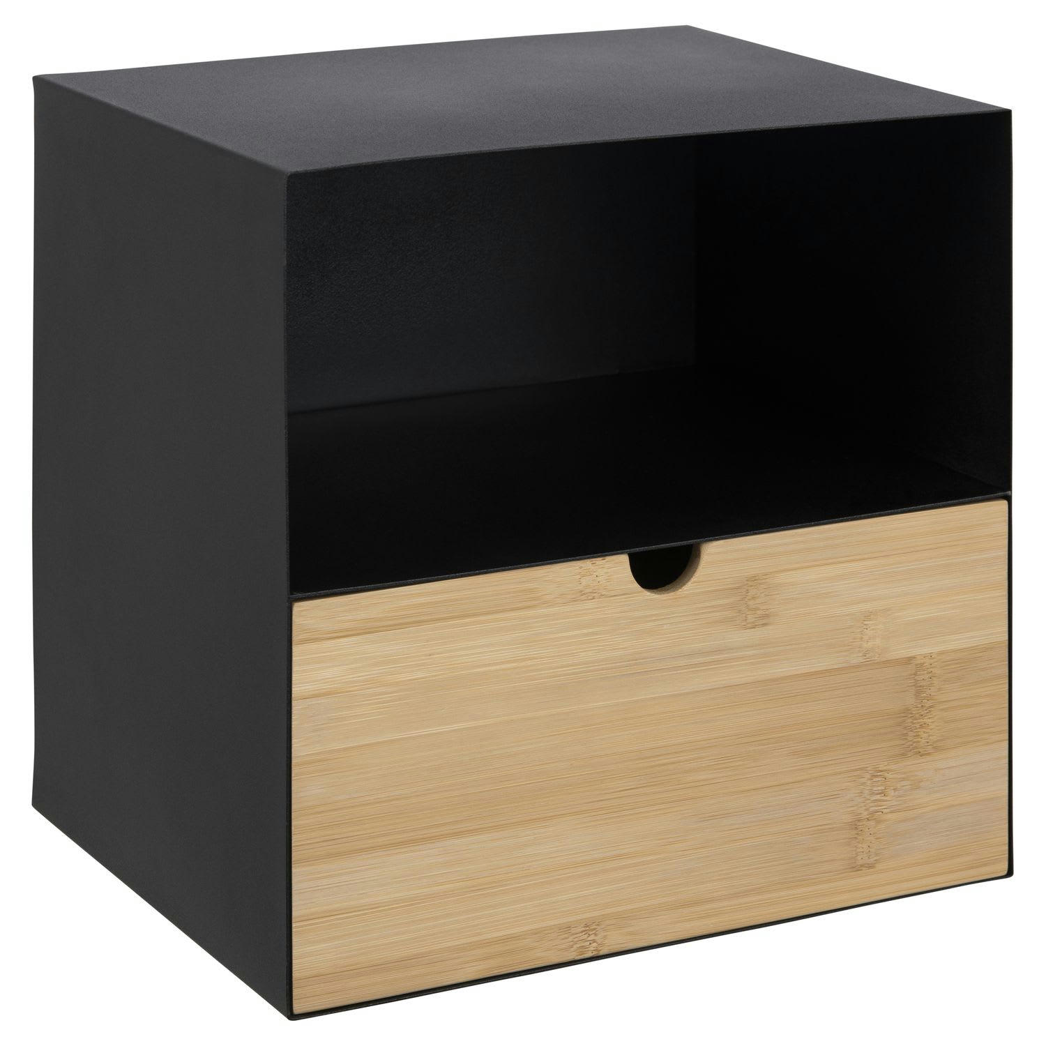 JULIETTE - Table de chevet à suspendre avec 1 tiroir beige