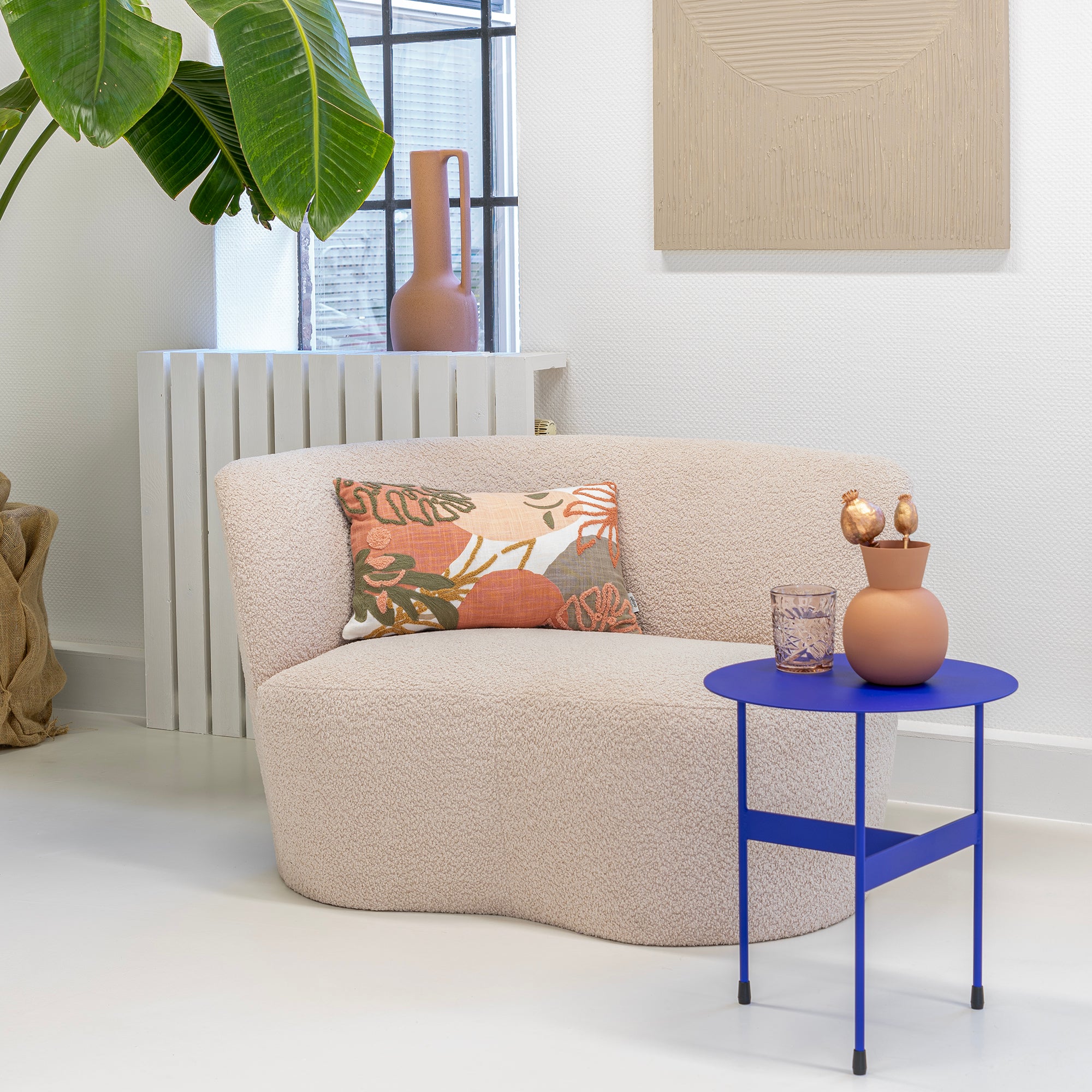 Spinder Design bijzettafel Mira High - Ultramarine - Ø 45