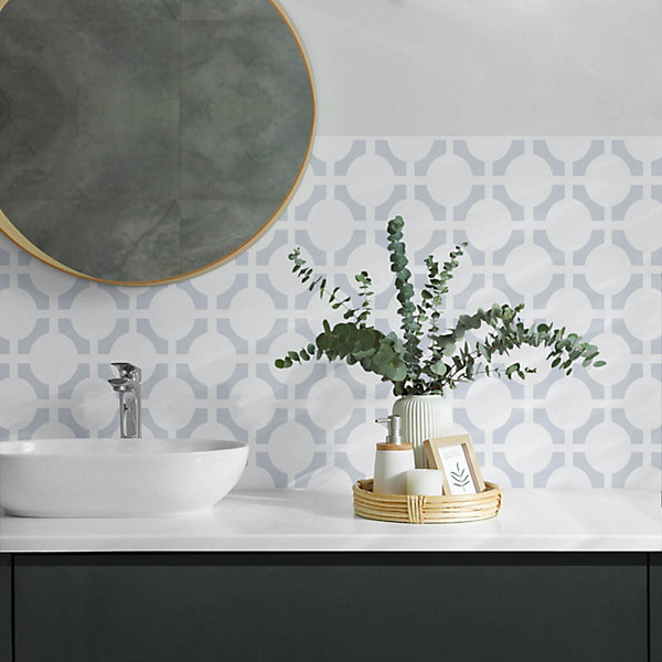 Panneau Décoratif Wallfluent 120x60 cm Motifs Géométriques Et Floraux 1 pièce
