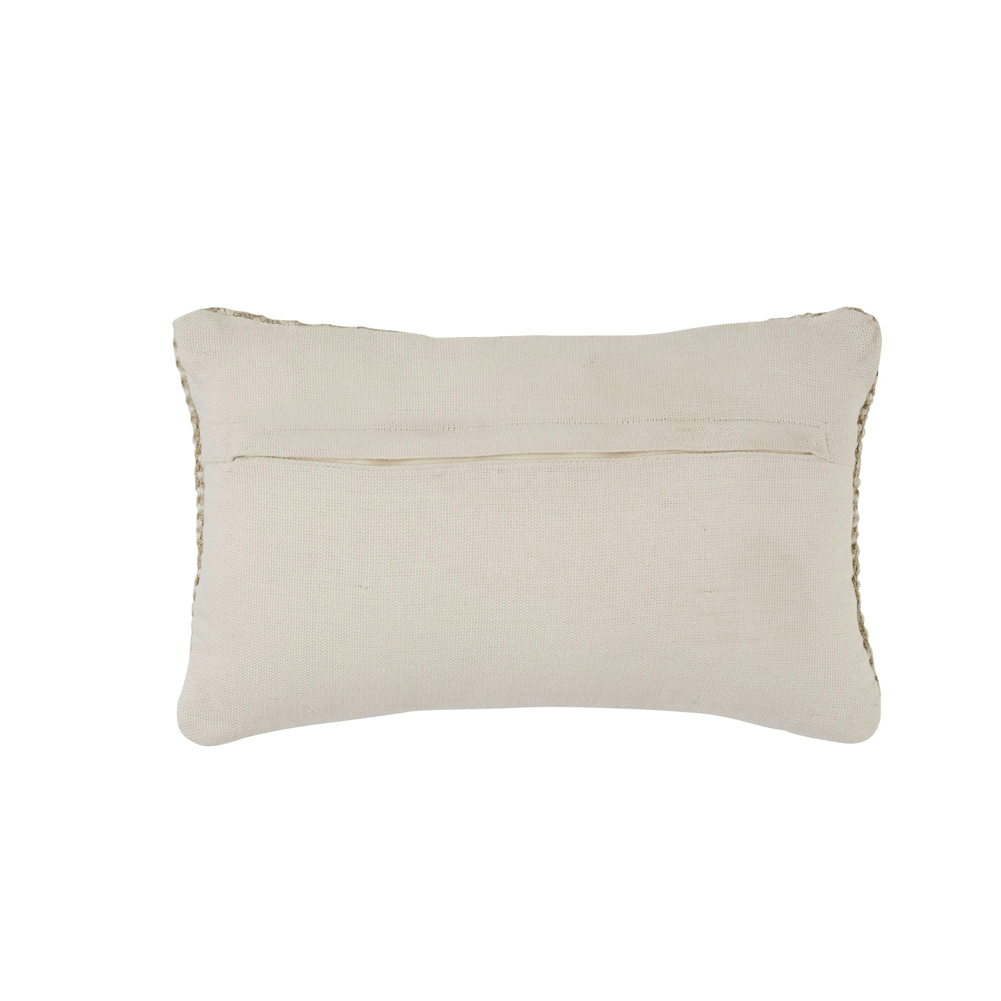 ARAS - Coussin tissé beige 50x30