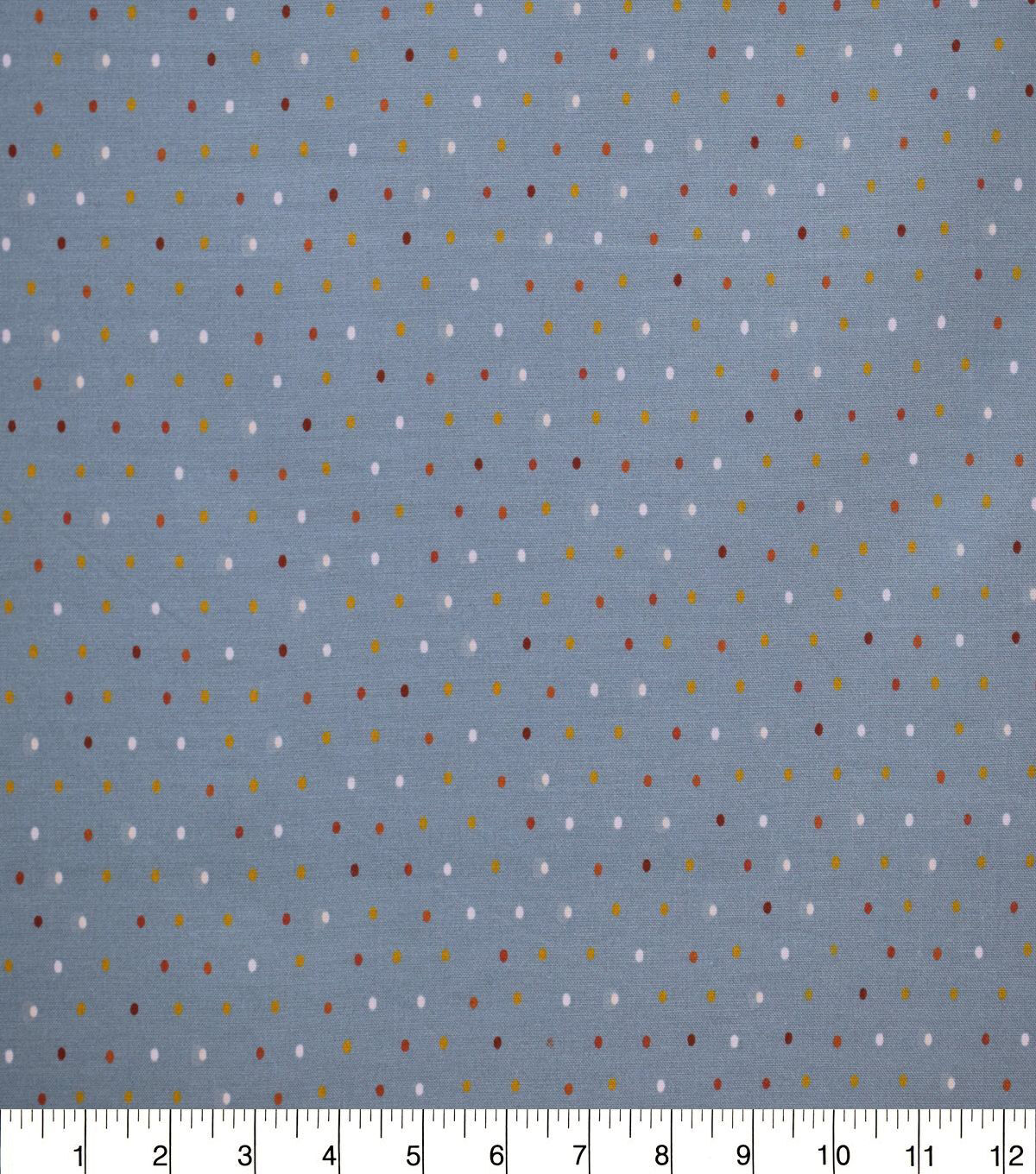 Pin Dots on Gray Quilt Cotton Fabric by Quilter's Showcase