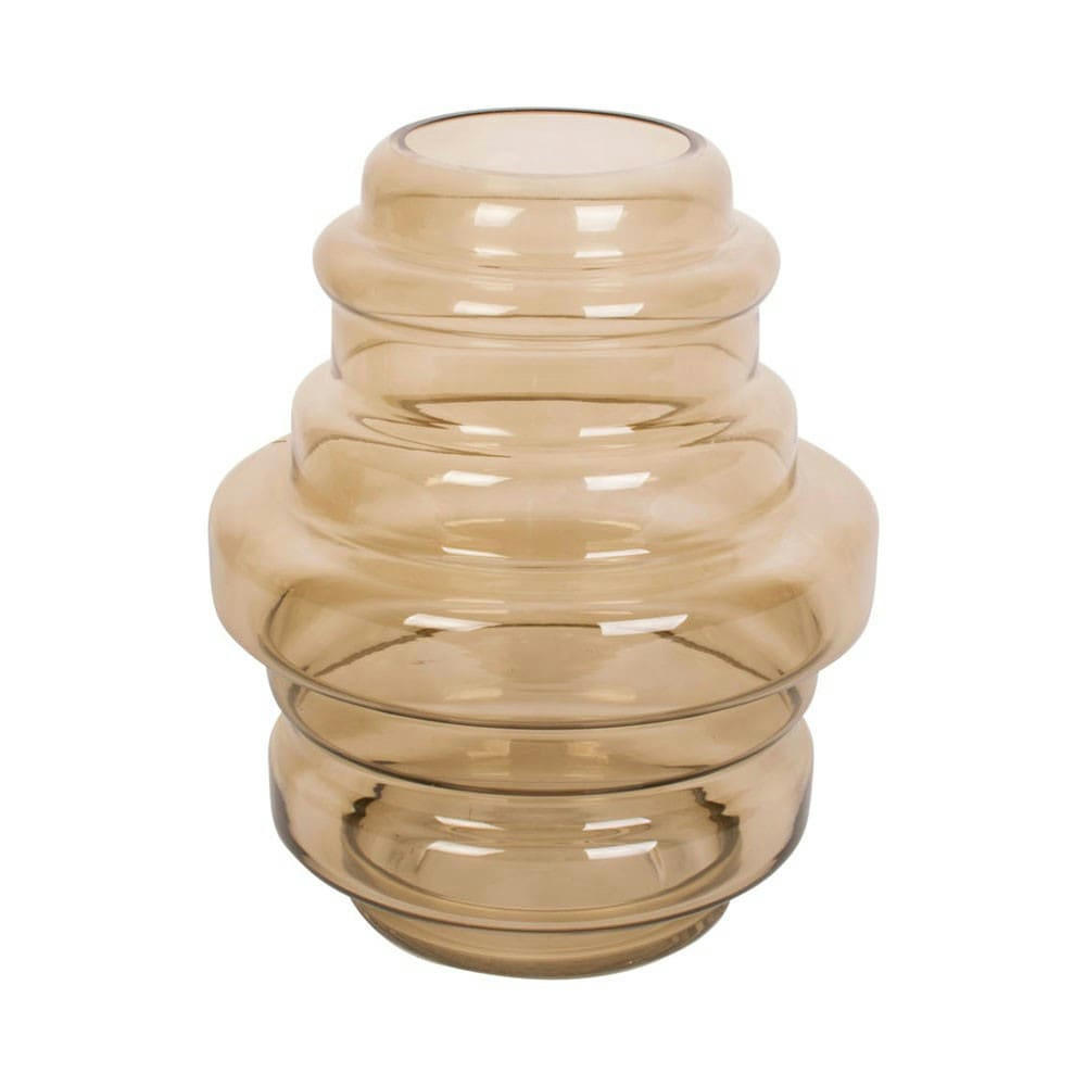 DISTINCT - Vase distinct verre marron clair