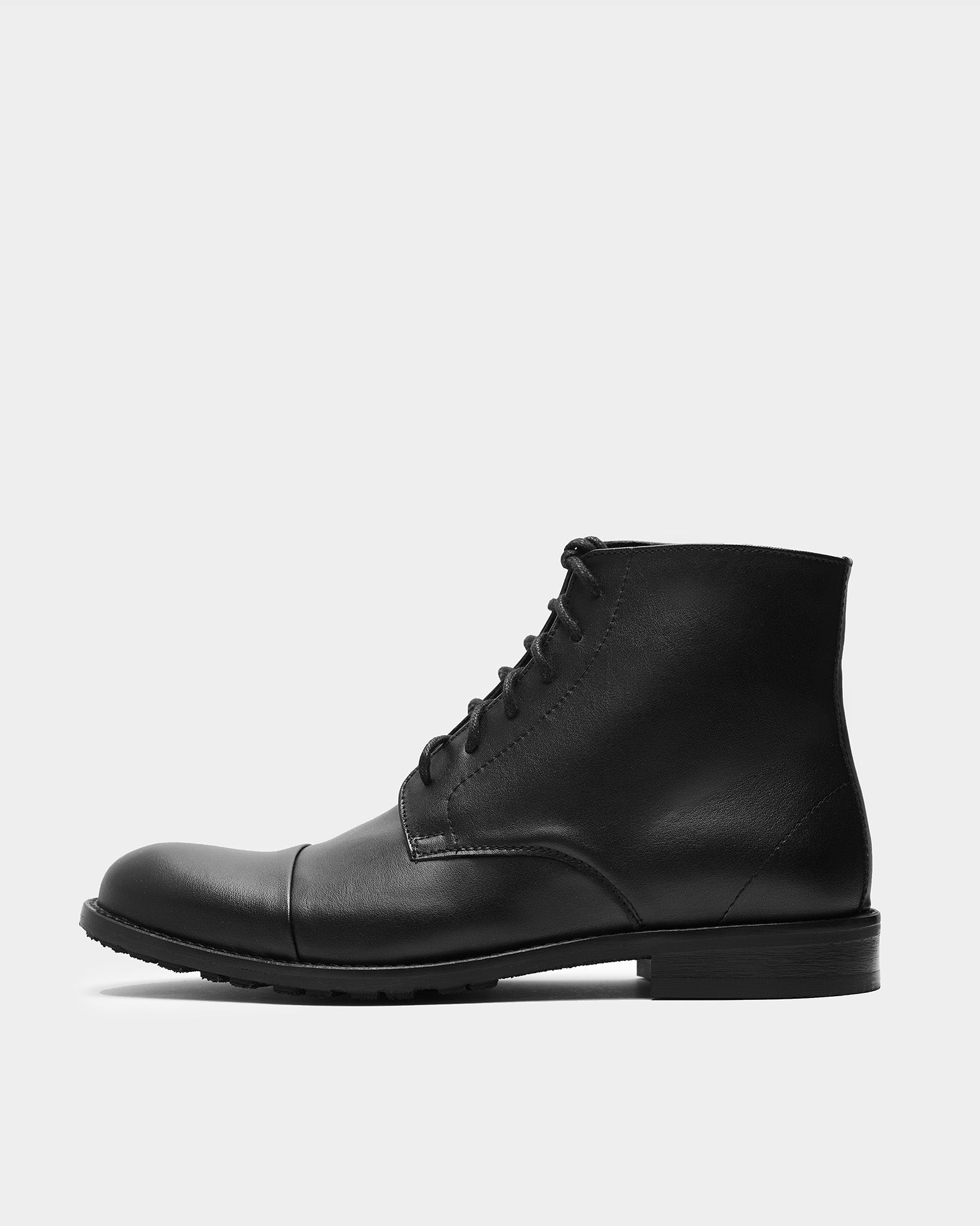 BOHEMA - Laced-up Ankle Botki za kostkę, ze skóry roślinnej, męskie