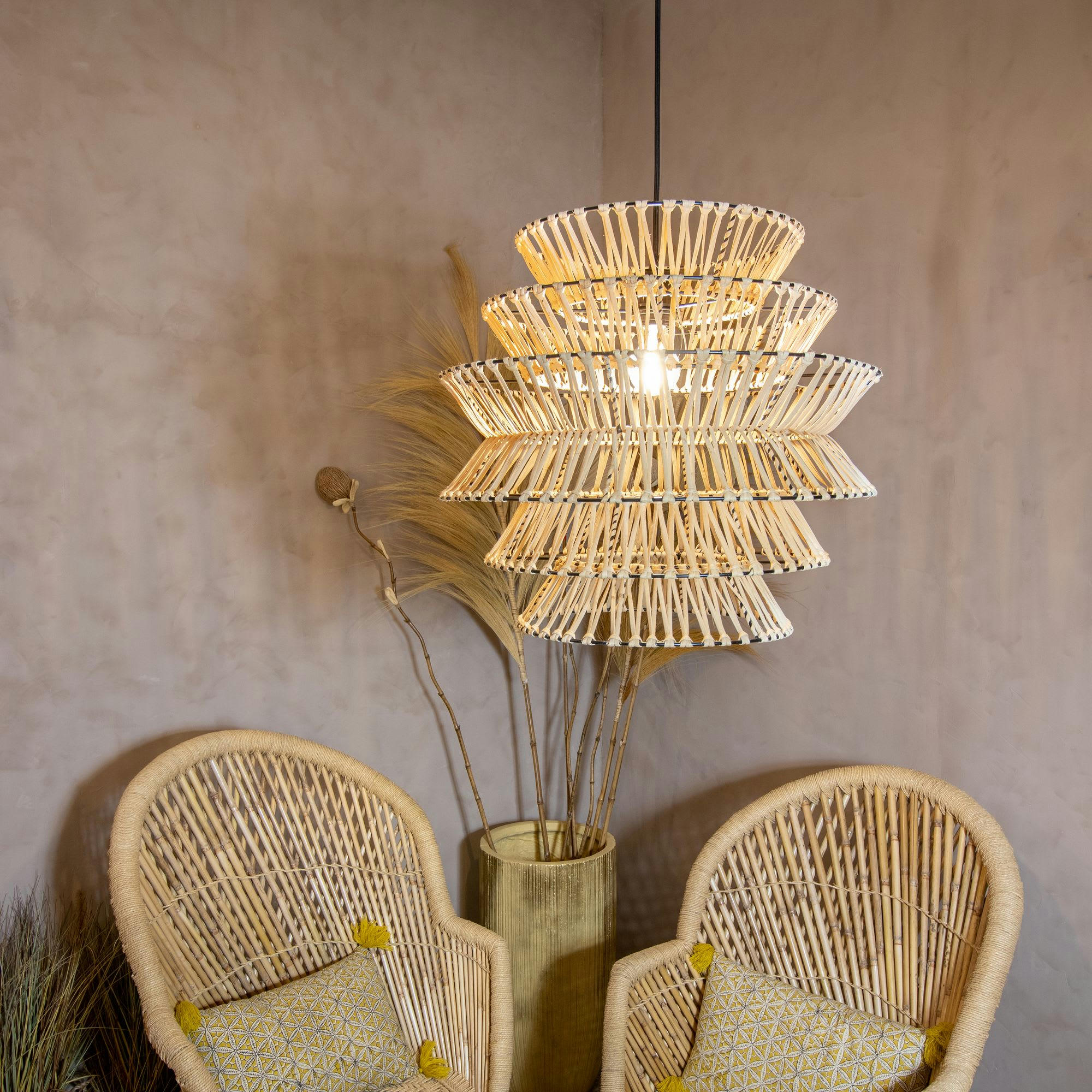 GANON - Suspension en bambou 53cm