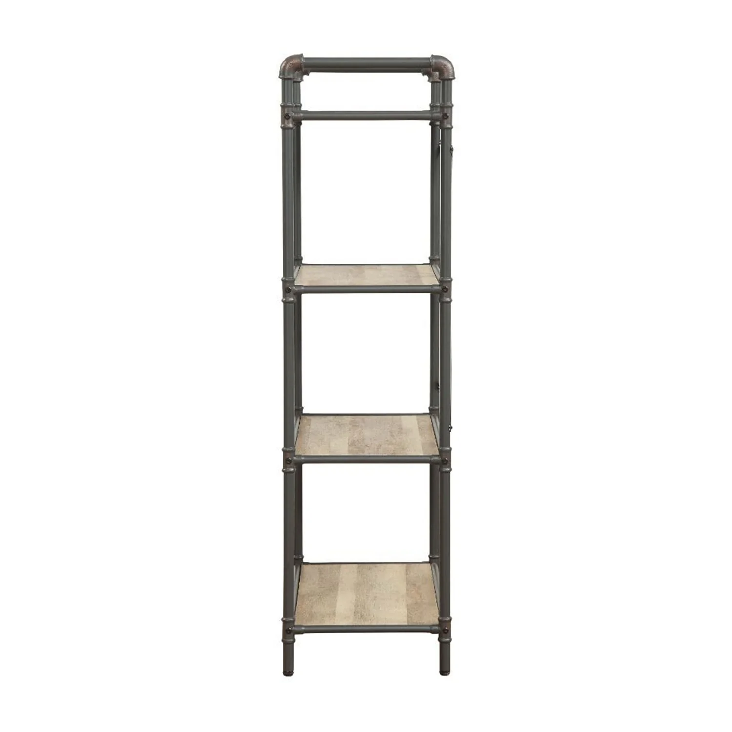 4 Tier Bookshelf with Metal Steel Tube