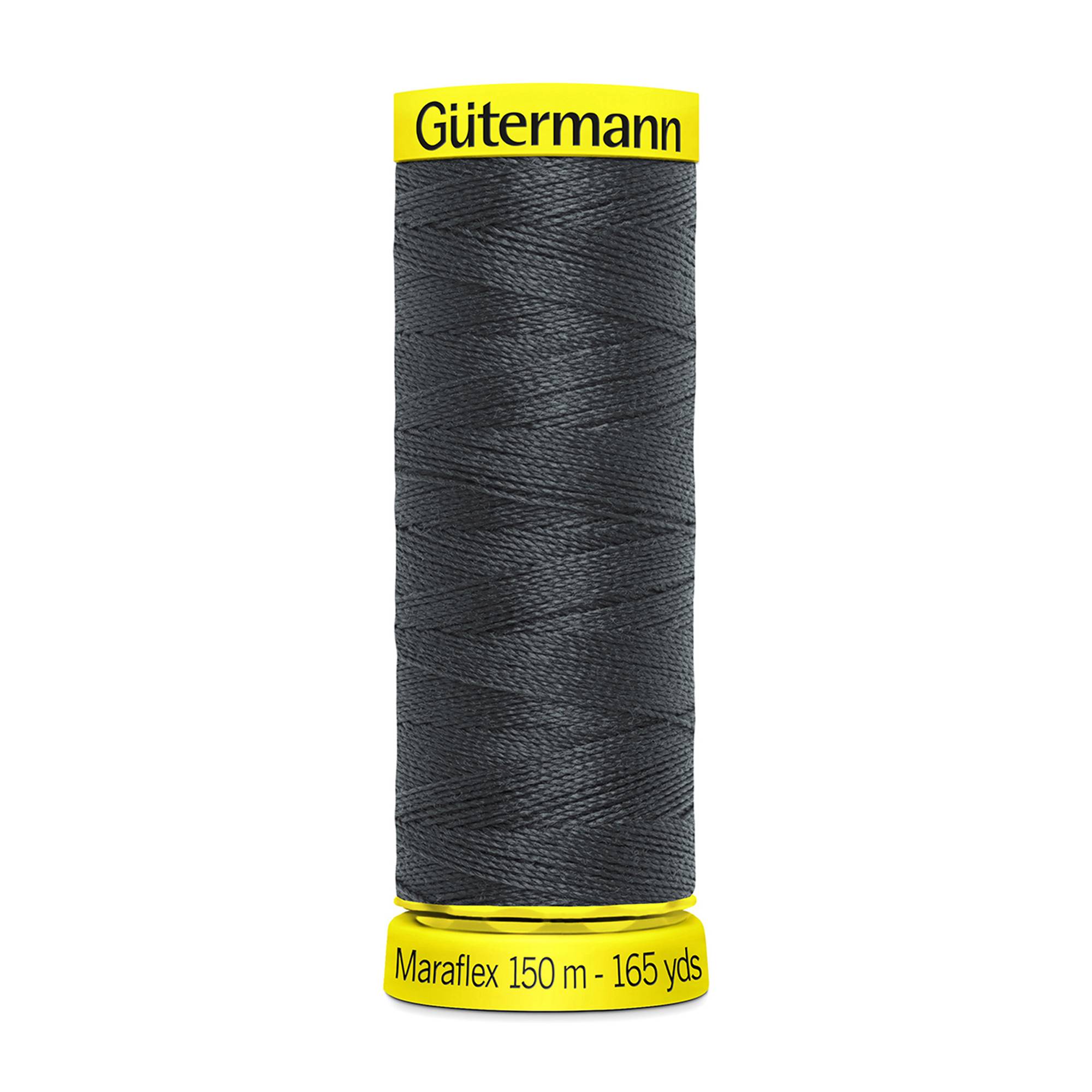 Gutermann Dark Grey Maraflex Stretchy Sewing Thread 150m (36)