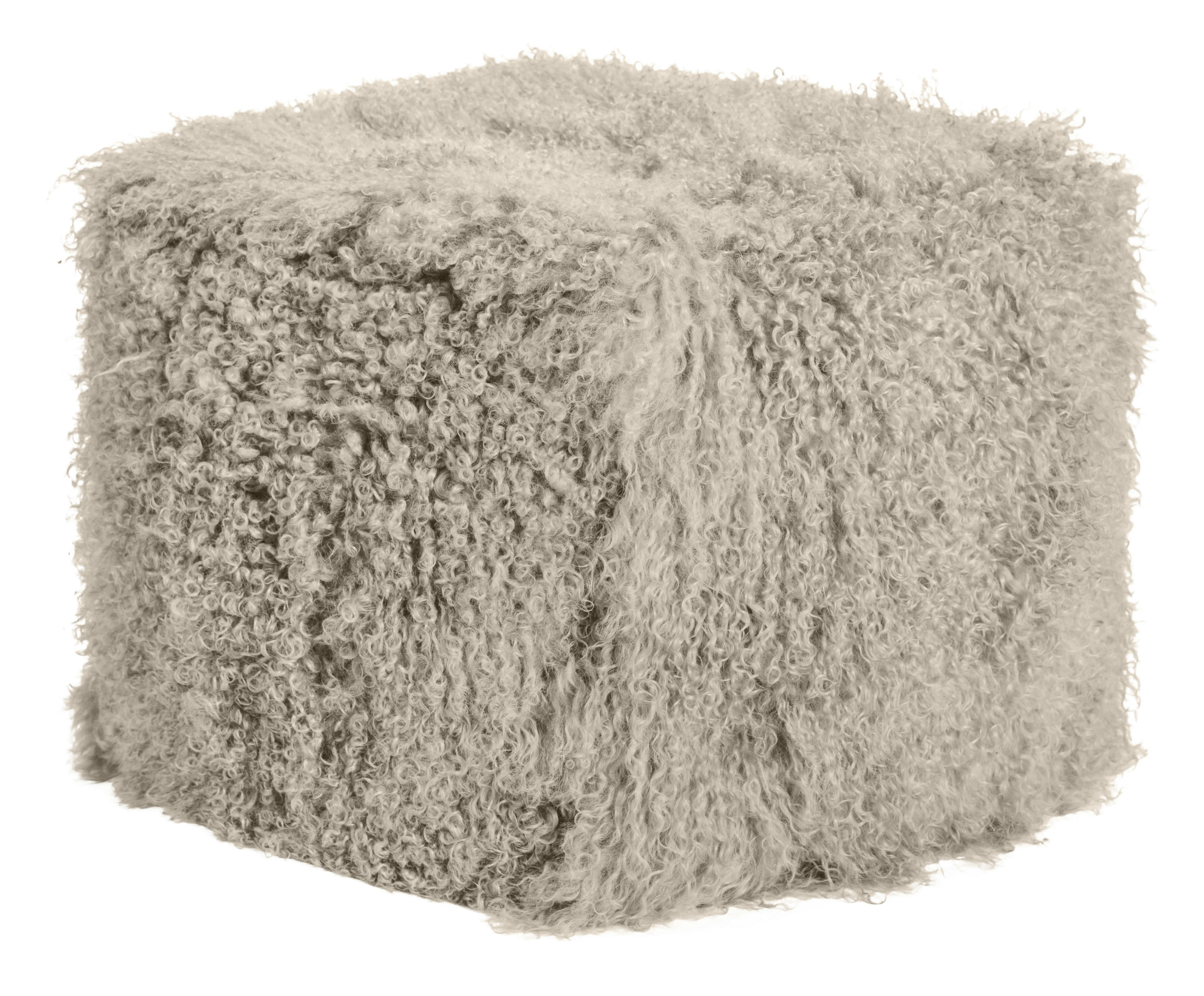 SITTING POINT - Pouf Cube Pamina Taupe