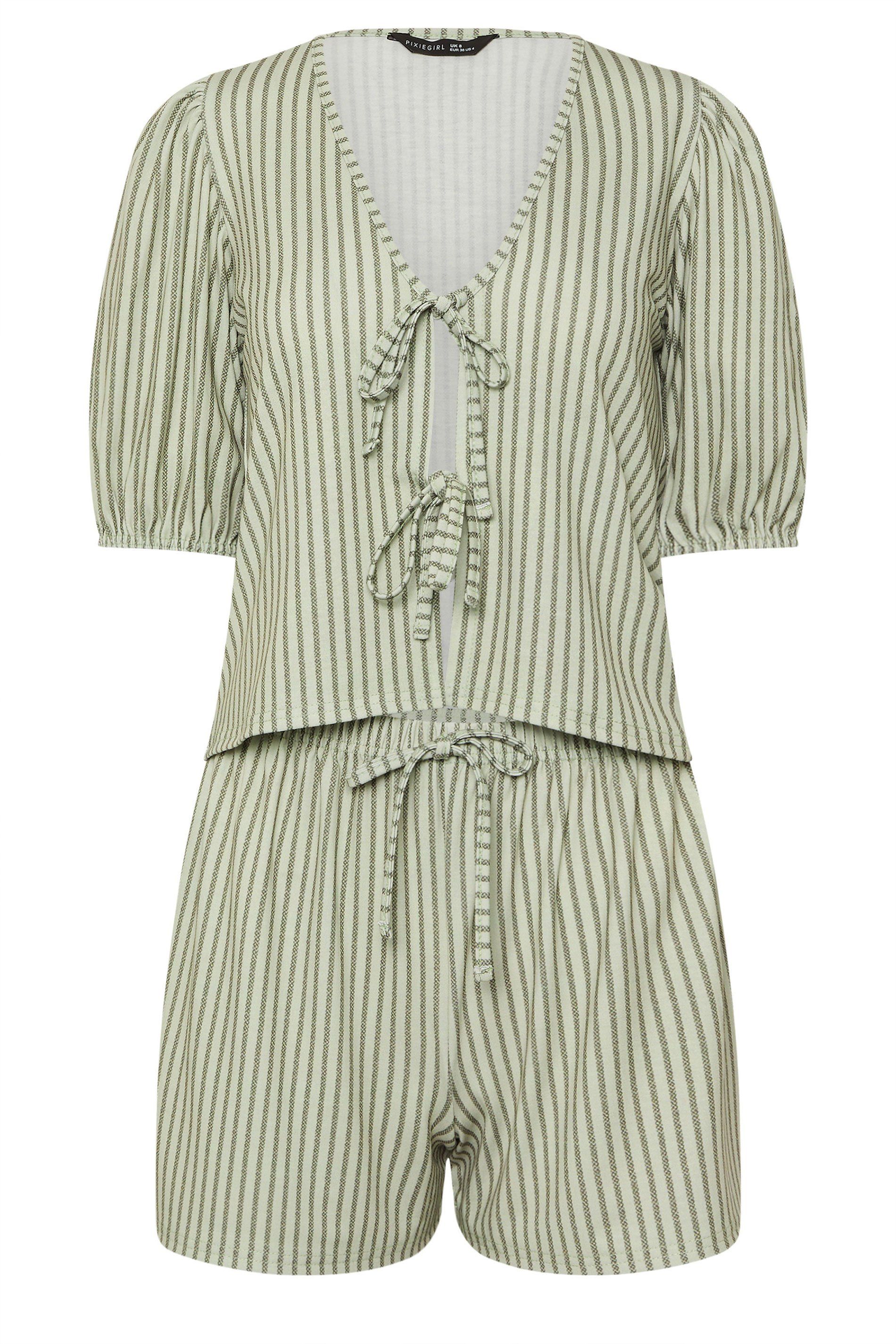PixieGirl Petite Striped Shorts Set