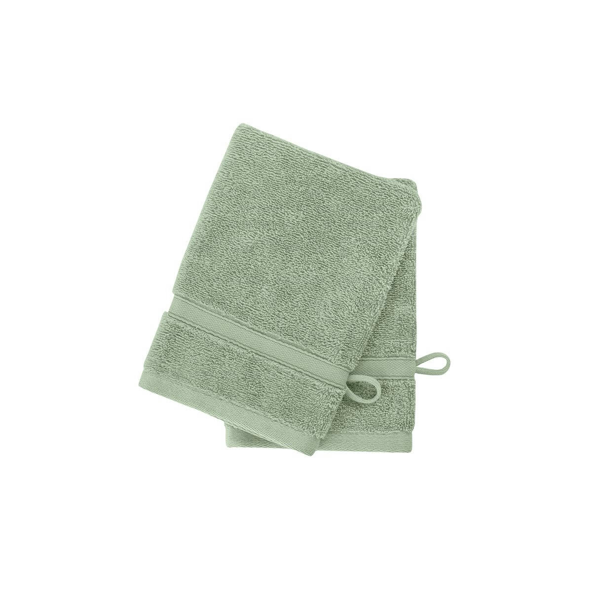 ORGANIKA - 2 gants en coton bio Sauge 16x22 cm