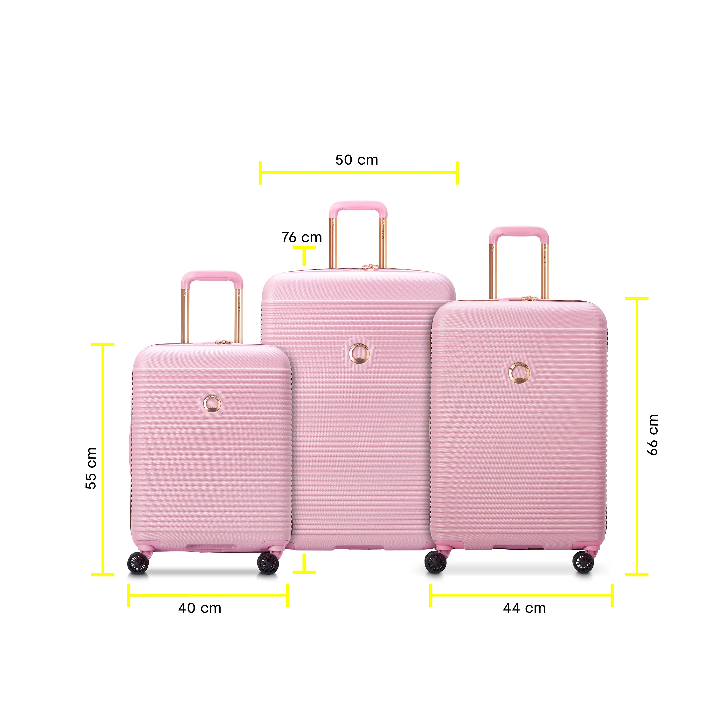 FREESTYLE - Set 3 Valises (L-76cm) (M-66cm) (S-55cm)