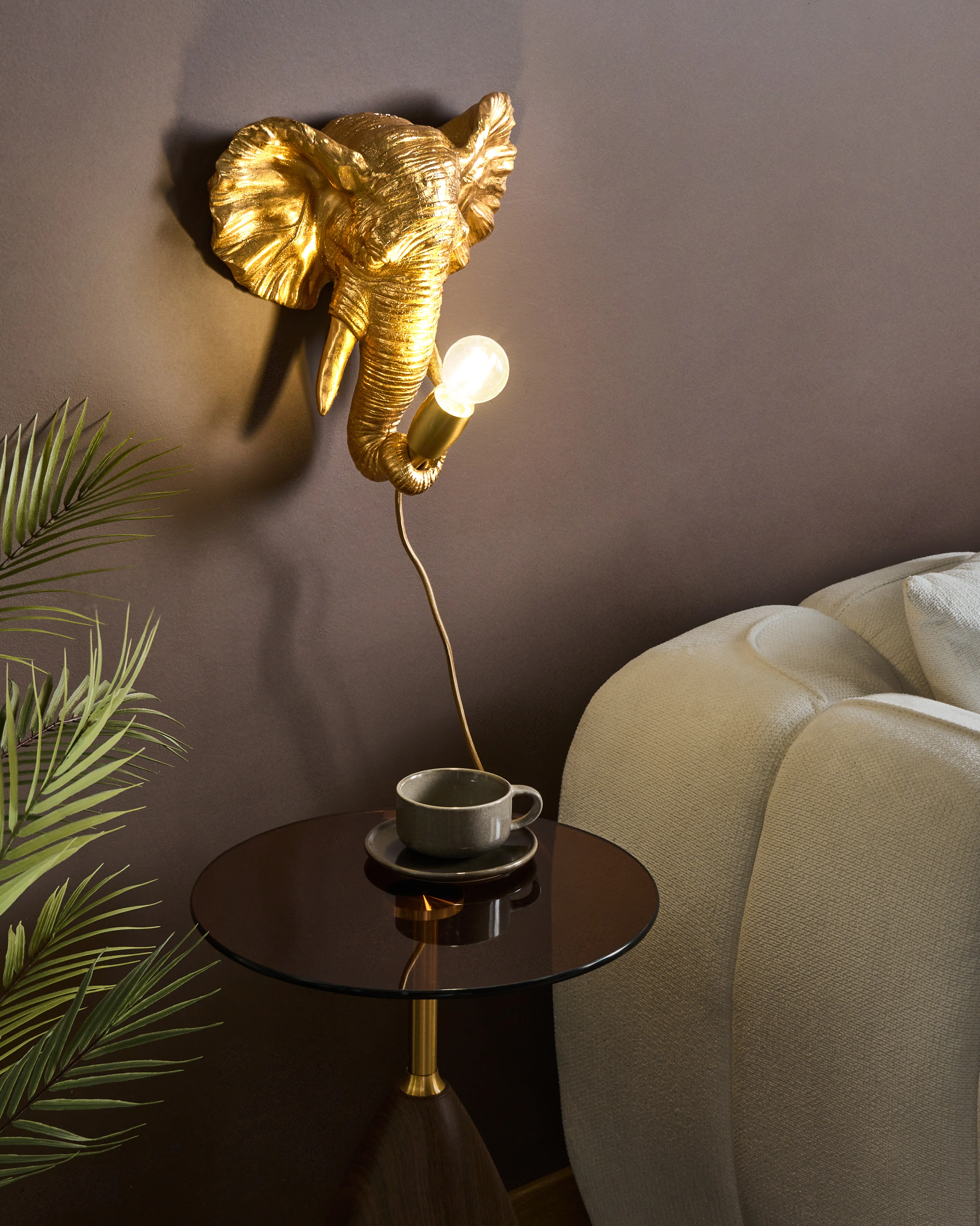 Wall Lamp Elephant ELEPHANTI Gold