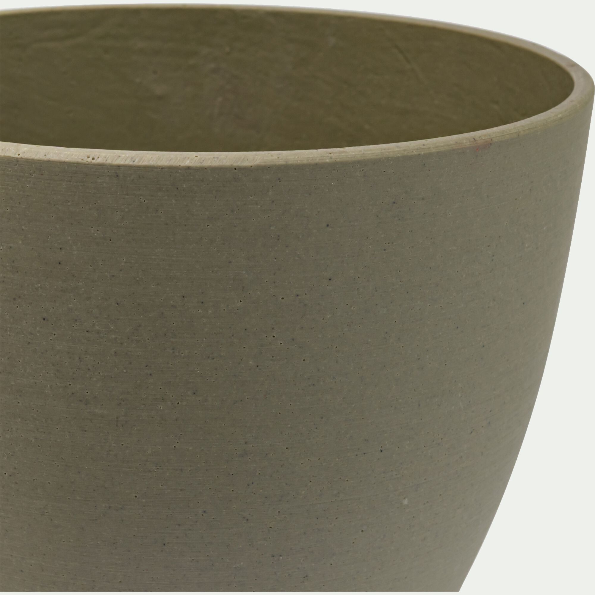 CELYAN - Cache-pot en polystone D17xH14,5cm - vert
