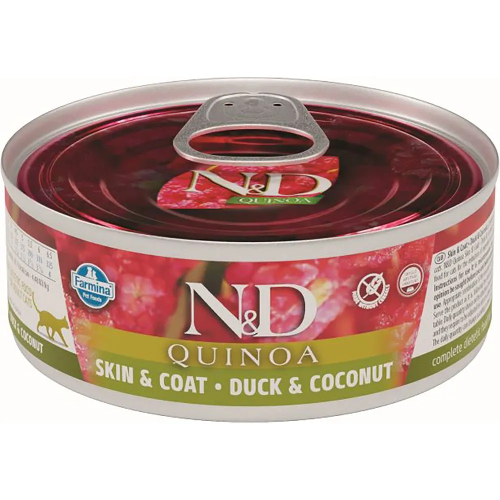 Farmina Quinoa Skin Coat Duck Box 24x80g Cat Food