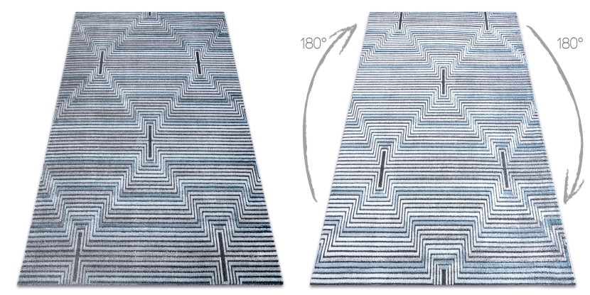 Dywan Strukturalny SIERRA G5018 Płasko tkany, dwa poziomy runa 160x220 cm