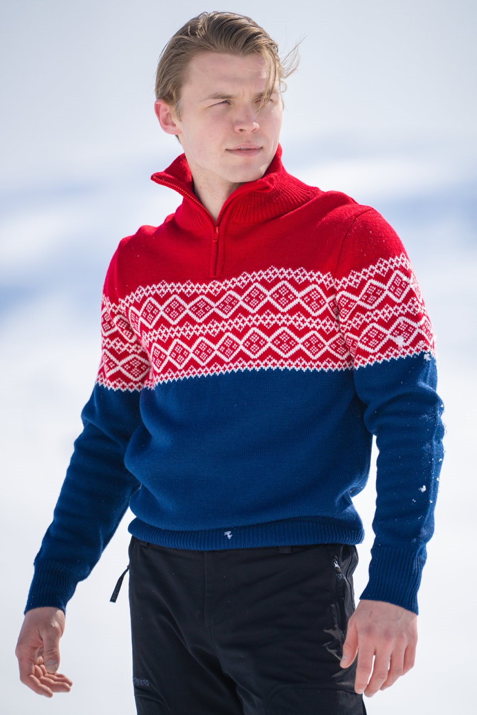 Hardanger Half Zip ullgenser