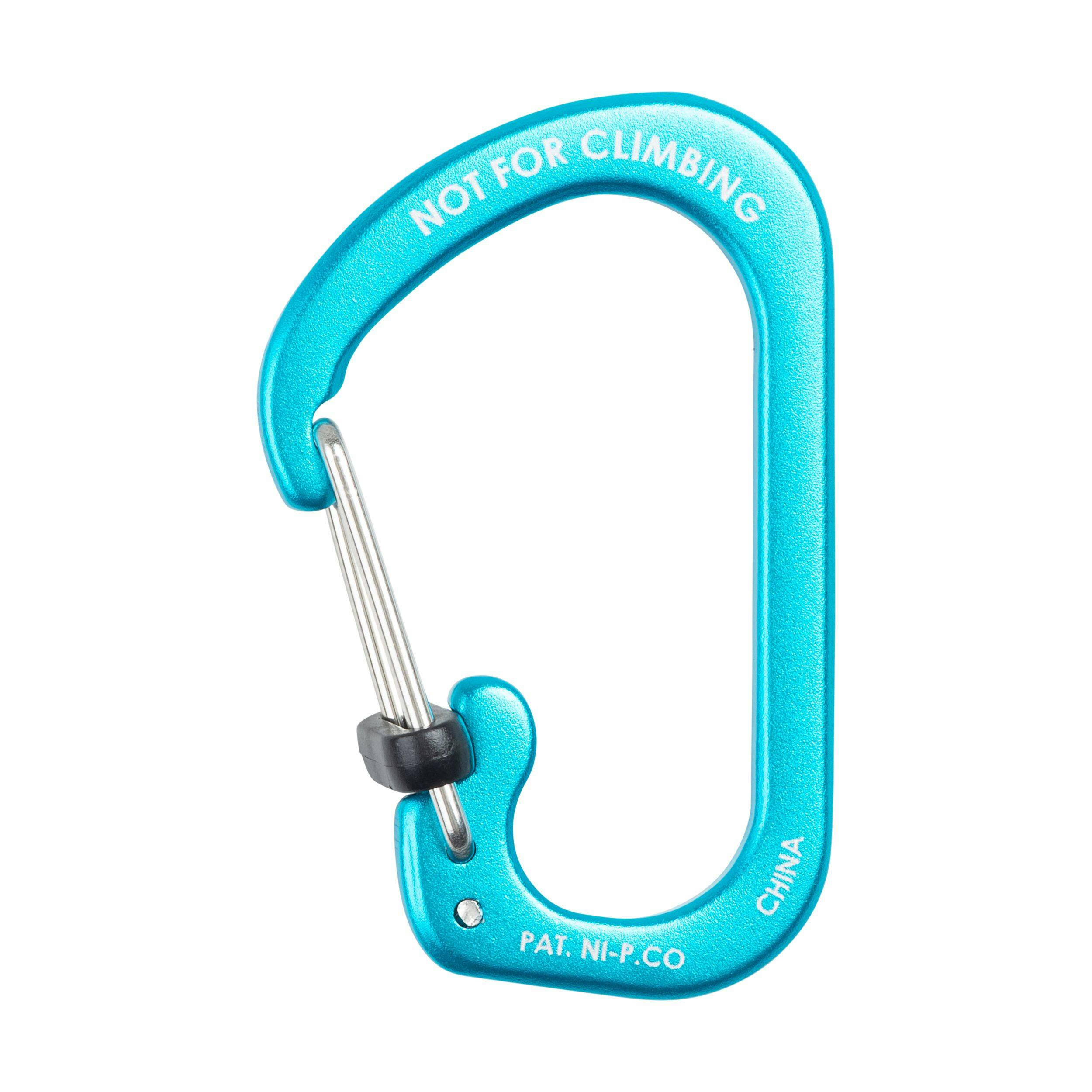 Nite Ize SlideLock #3 Aluminum Wiregate Accessory Carabiner Clip, Holds Up To 25-lbs