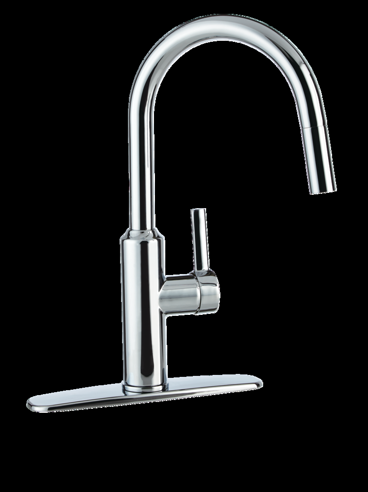 Danze Colby Single Handle Pull Down Kitchen Faucet, Chrome
