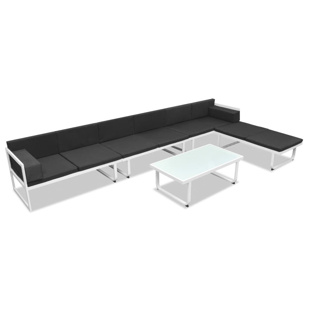 Zestaw mebli ogrodowych aluminium meble wypoczynkowe na taras balkon ogród