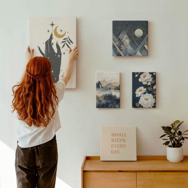 Obraz canvas 5 części Boho hasła|20x30, 30x30, 40x60|Wallfluent