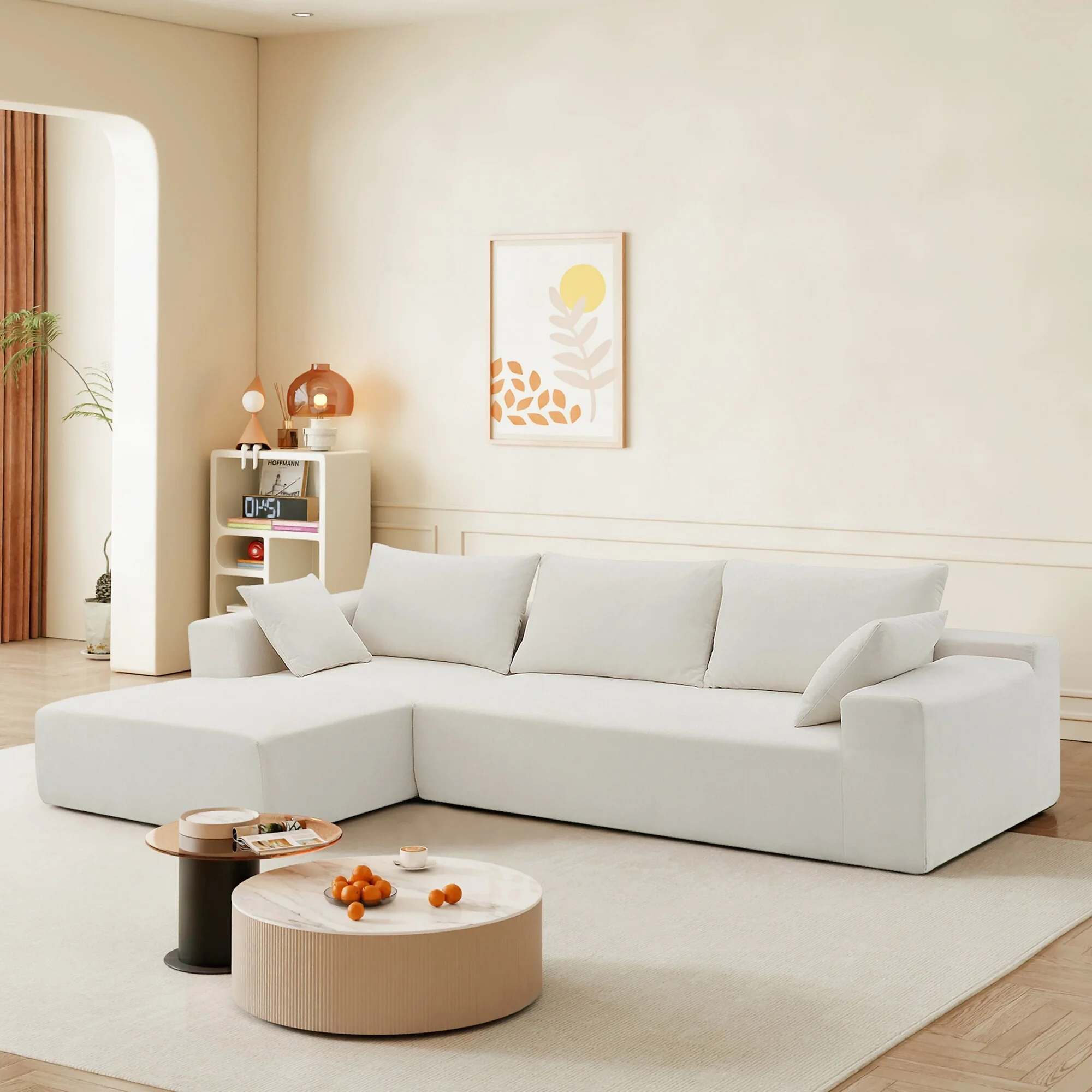 109 Modular L-Shaped 4-Seat Sofa