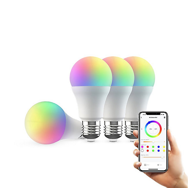 Pack De 4 Ampoule Led Intelligente Bluetooth Rvb - Lb4e27-4pc-box
