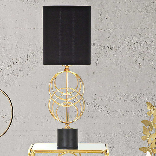 Lampe à poser en métal doré Circly 22.5x65 cm