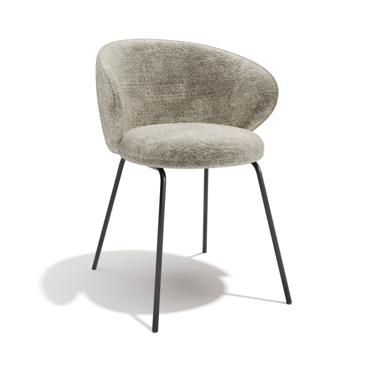 Sia Home - Set van 2 stoelen LUNA - fluweel met structuur mol 53.5cm