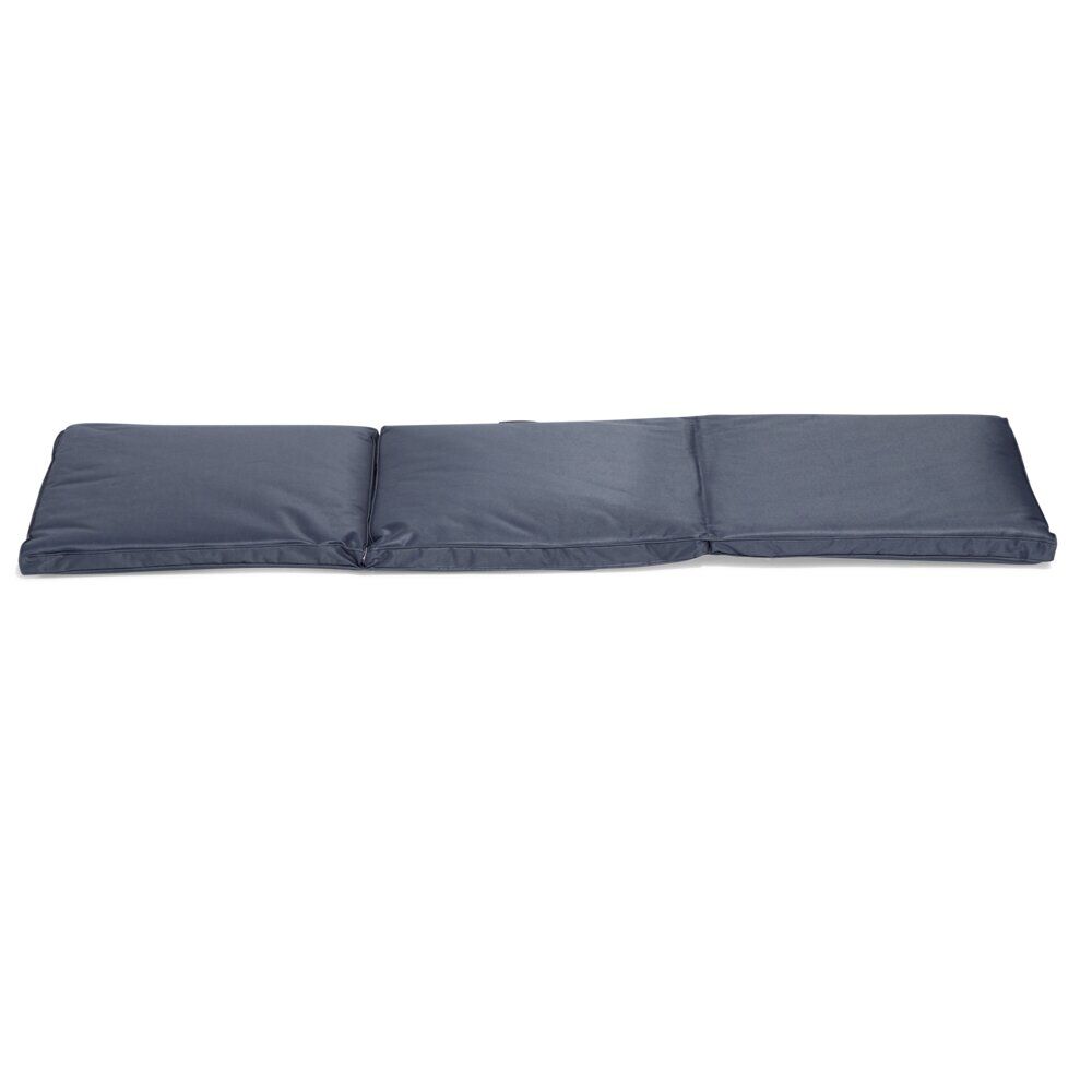 Coussin bain de soleil gris anthracite à nouette 55xL185cm
