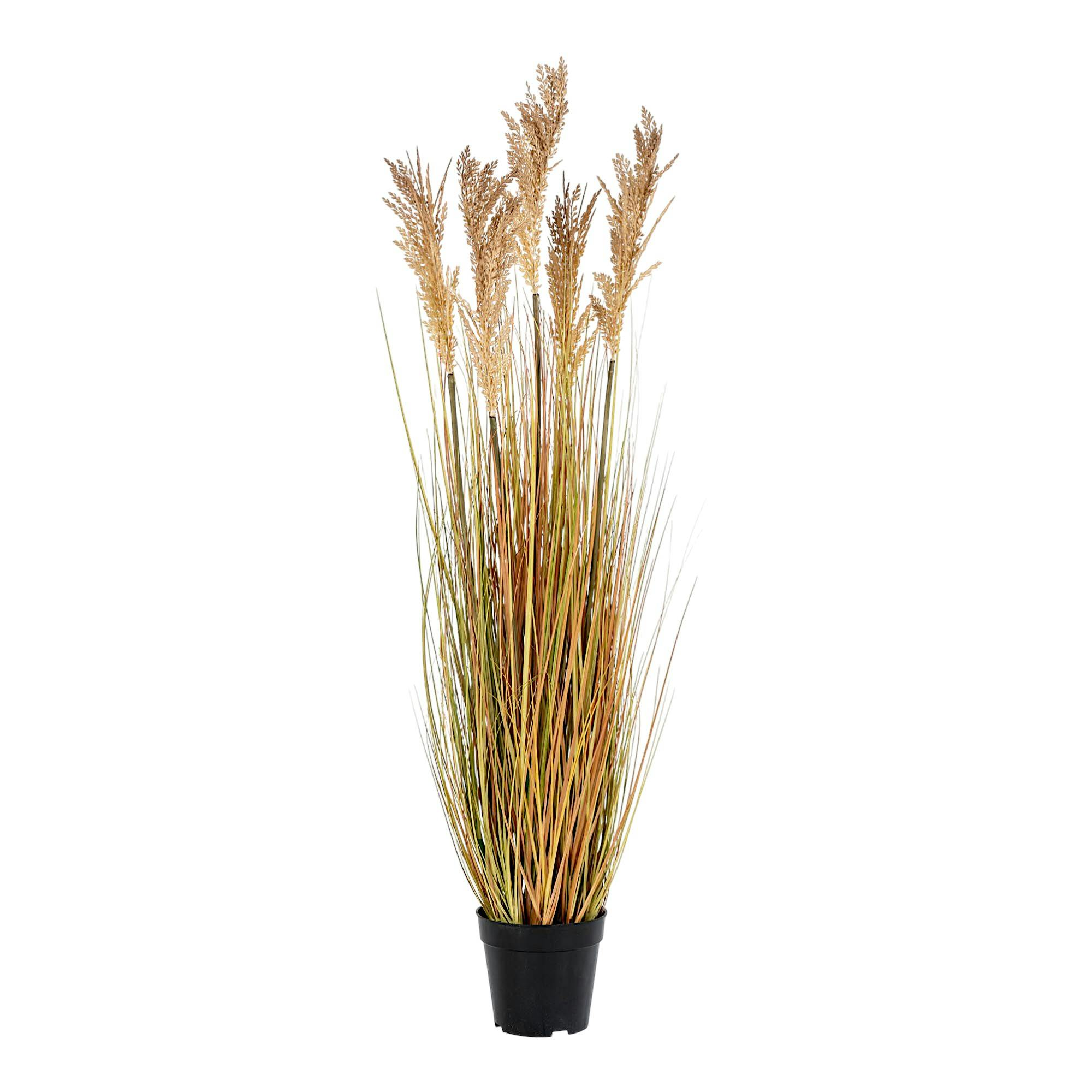 Plante artificielle graminée en pot H 110 cm